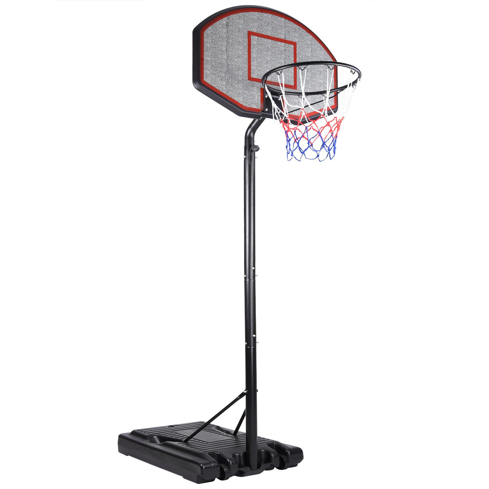 Deuba Basketballkorb, Outdoor Indoor mit Ständer höhenverstellbar 205- 305cm rollbar 70kg