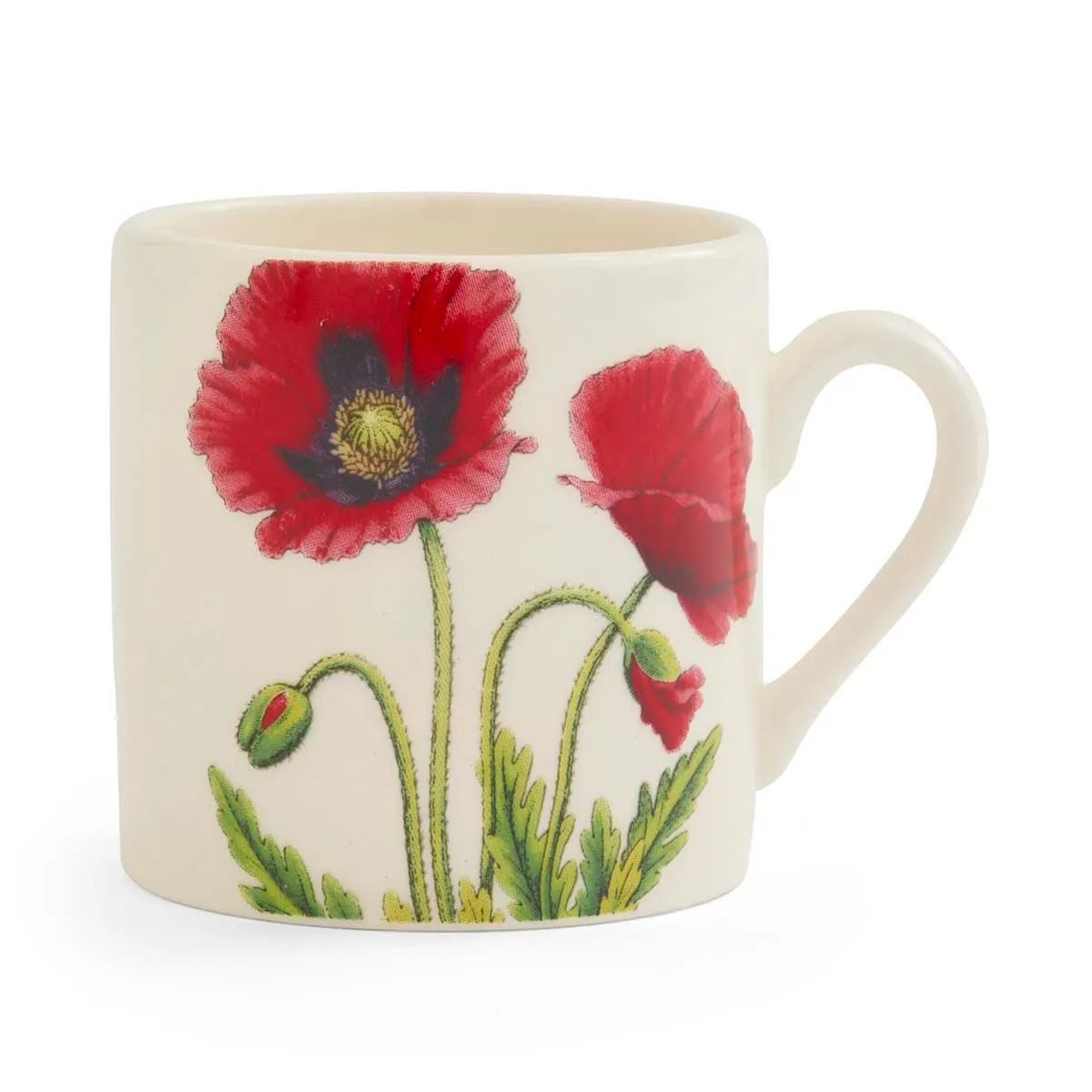 Portmeirion Espressotasse Portmeirion Keramik Espresso Tasse Bloom Garden Mohnblume, ca. 90ml, Keramik
