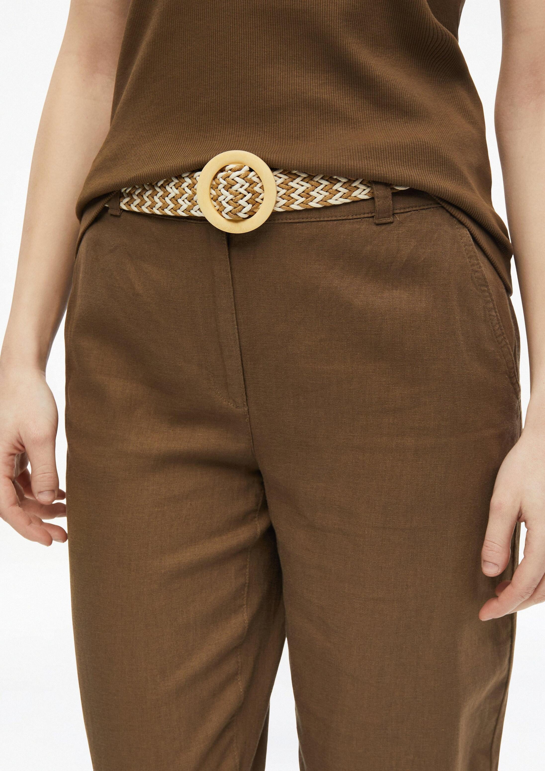 s.Oliver Chinos Hose Cropped Chino mit Gürtel – Bild 4 von 5