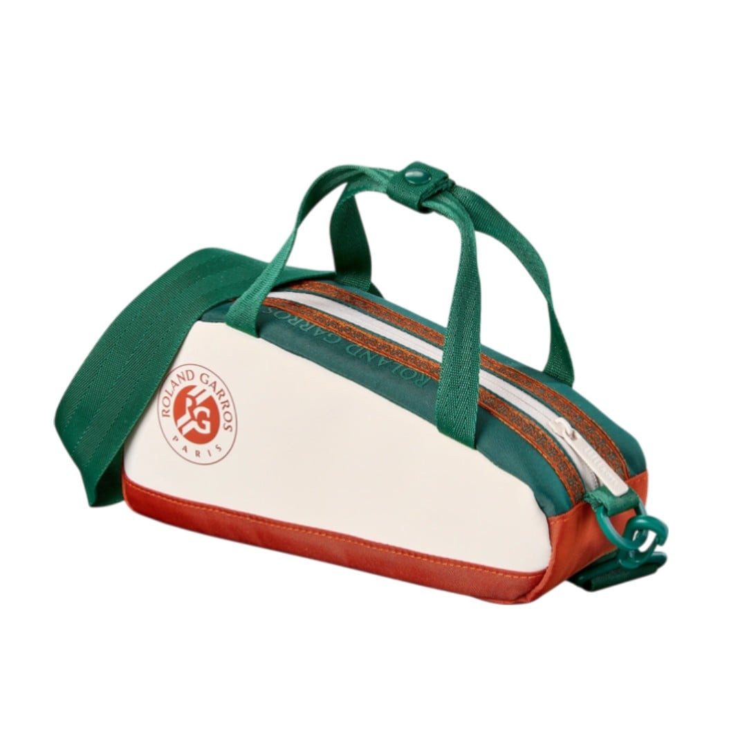 Wilson Gürteltasche Umhängetasche Mini Tour Bag Roland-Garros 2025 cream/grün/braun