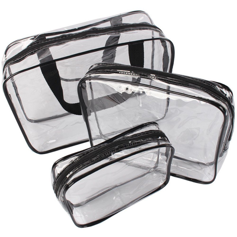 Blusmart Kulturbeutel Transparente PVC-Kosmetiktasche, Modische, Einfache Make-up-Tasche