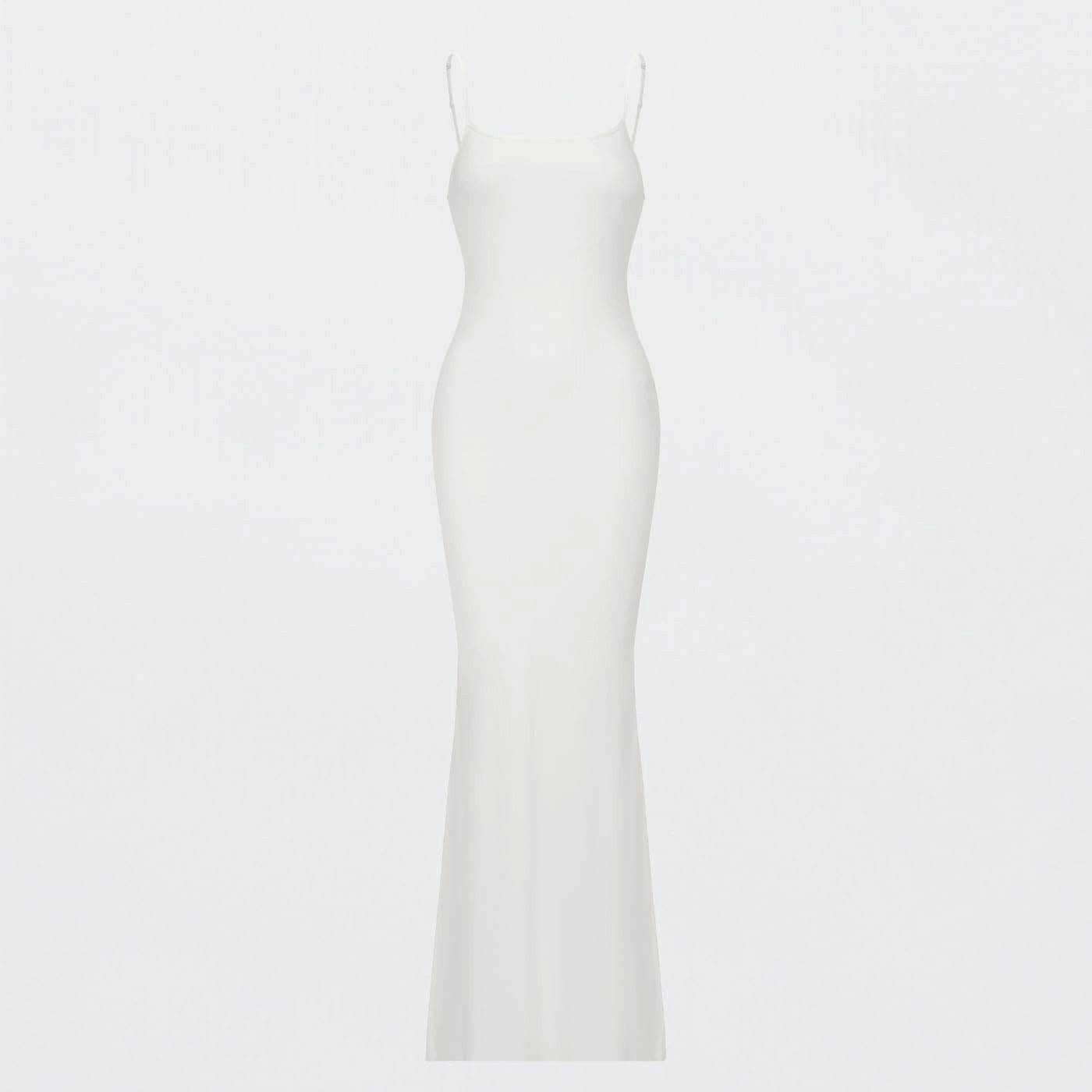 cfab by creamy fabrics Jerseykleid Ribbed Cami Maxikleid-Snow White-M (1-tl günstig online kaufen