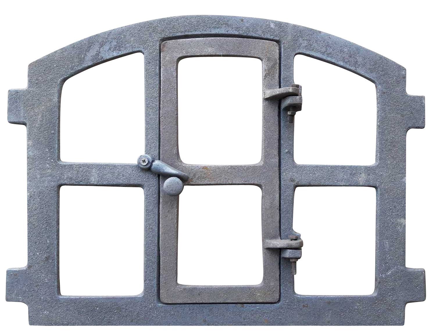 Dekoobjekt Stallfenster Fenster zum Öffnen Scheunenfenster grau Eisenfenster Anti