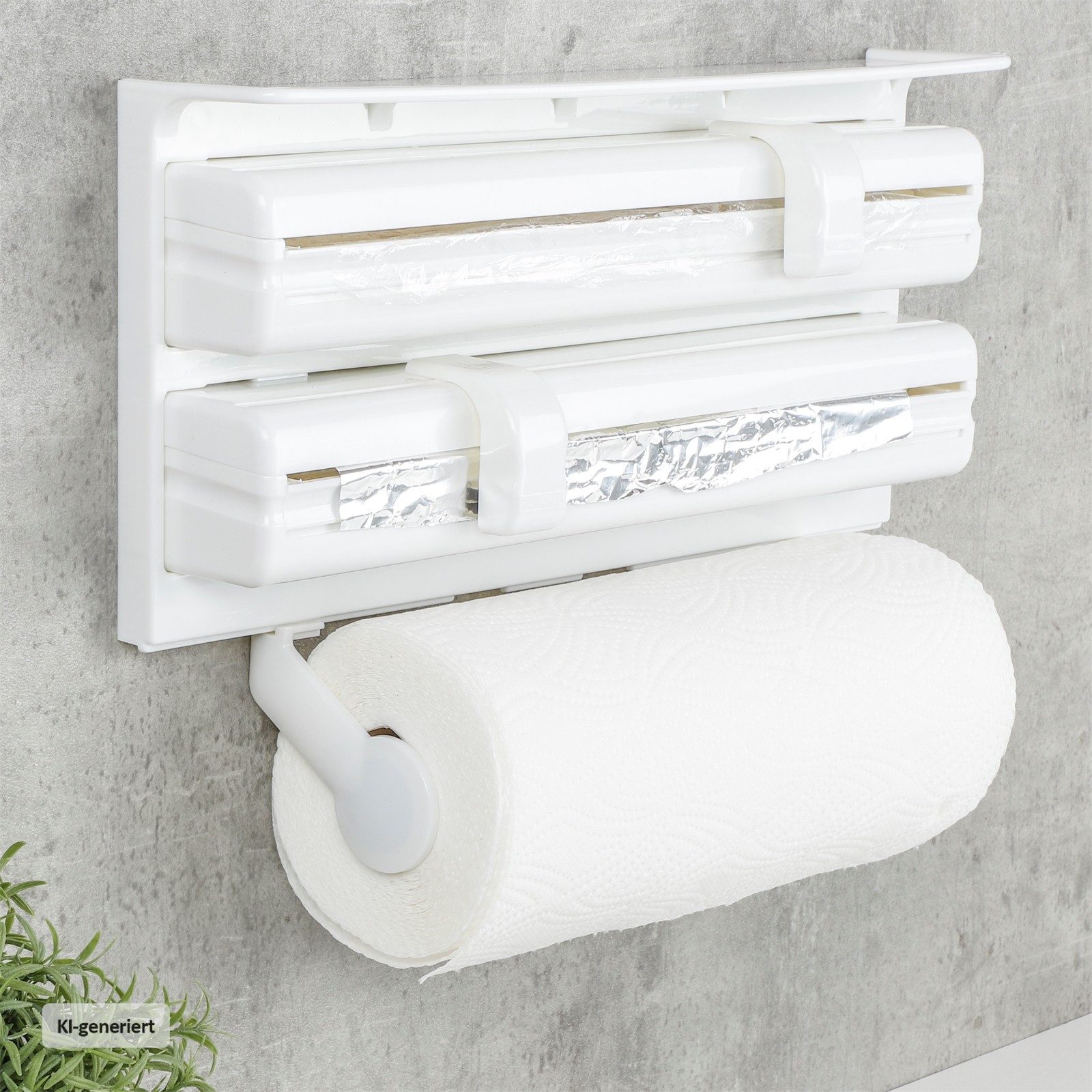 Neuetischkultur Küchenrollenhalter Küchenrollenhalter mit Wandmontage, (1-St., 1 Halterung für Küchenrolle), Küchentuchhalter Papiertuchhalter