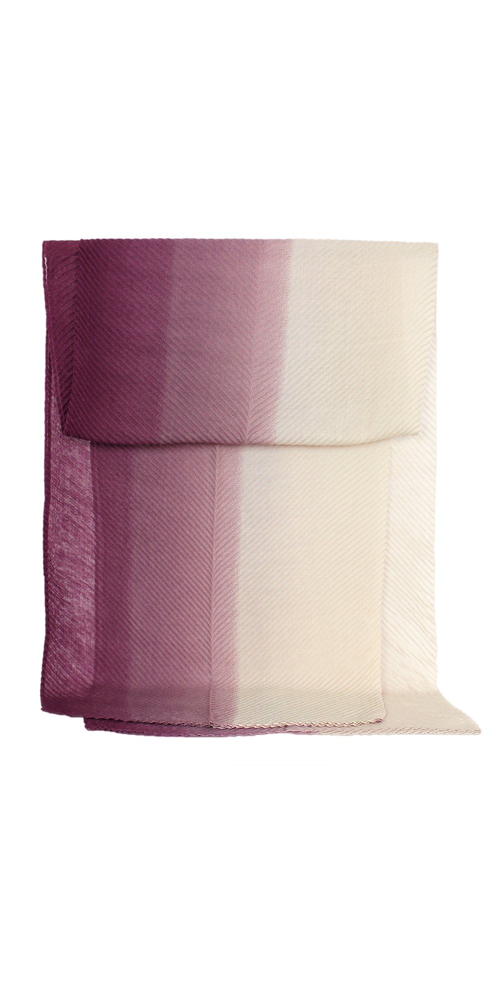 Farben mit Modeschal ZEBRO verlaufenden violett Plisseeschal