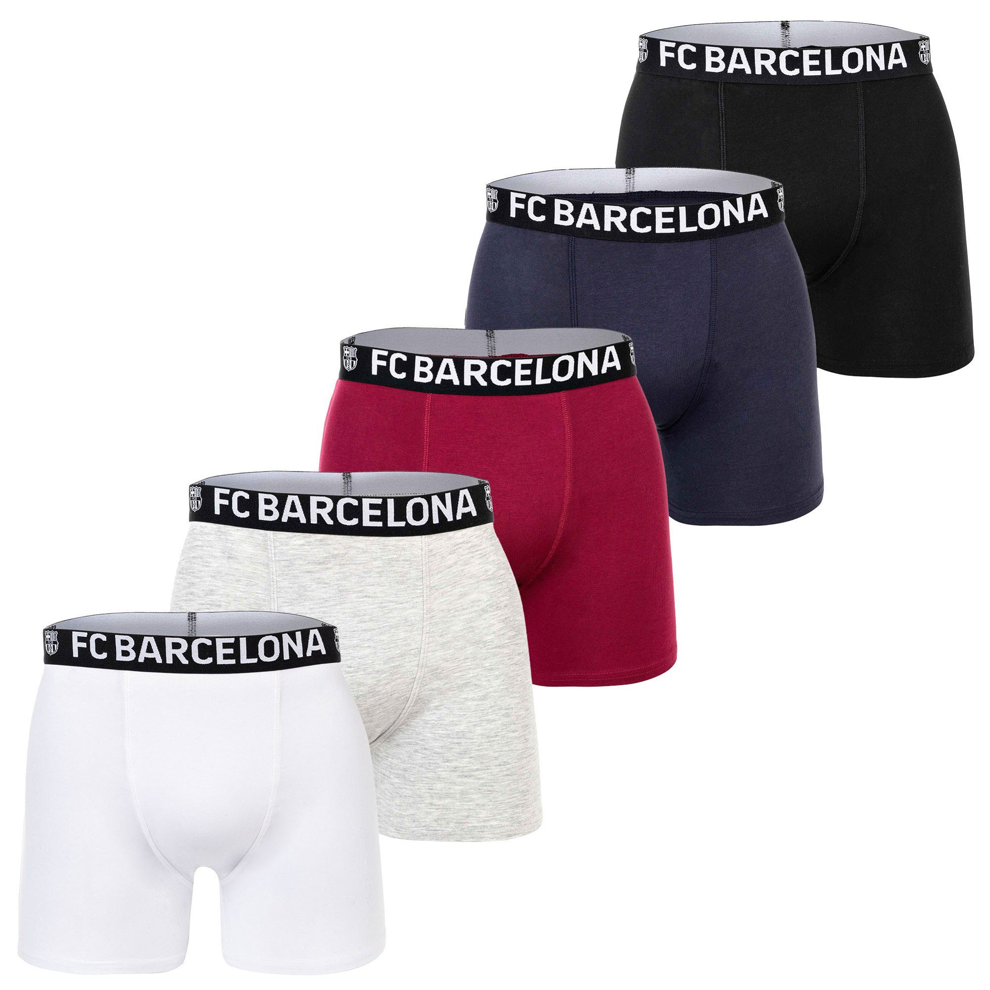 FC Barcelona Boxer Jungen Boxershort 5er Pack Baumwolle (Packung, 5er Pack)