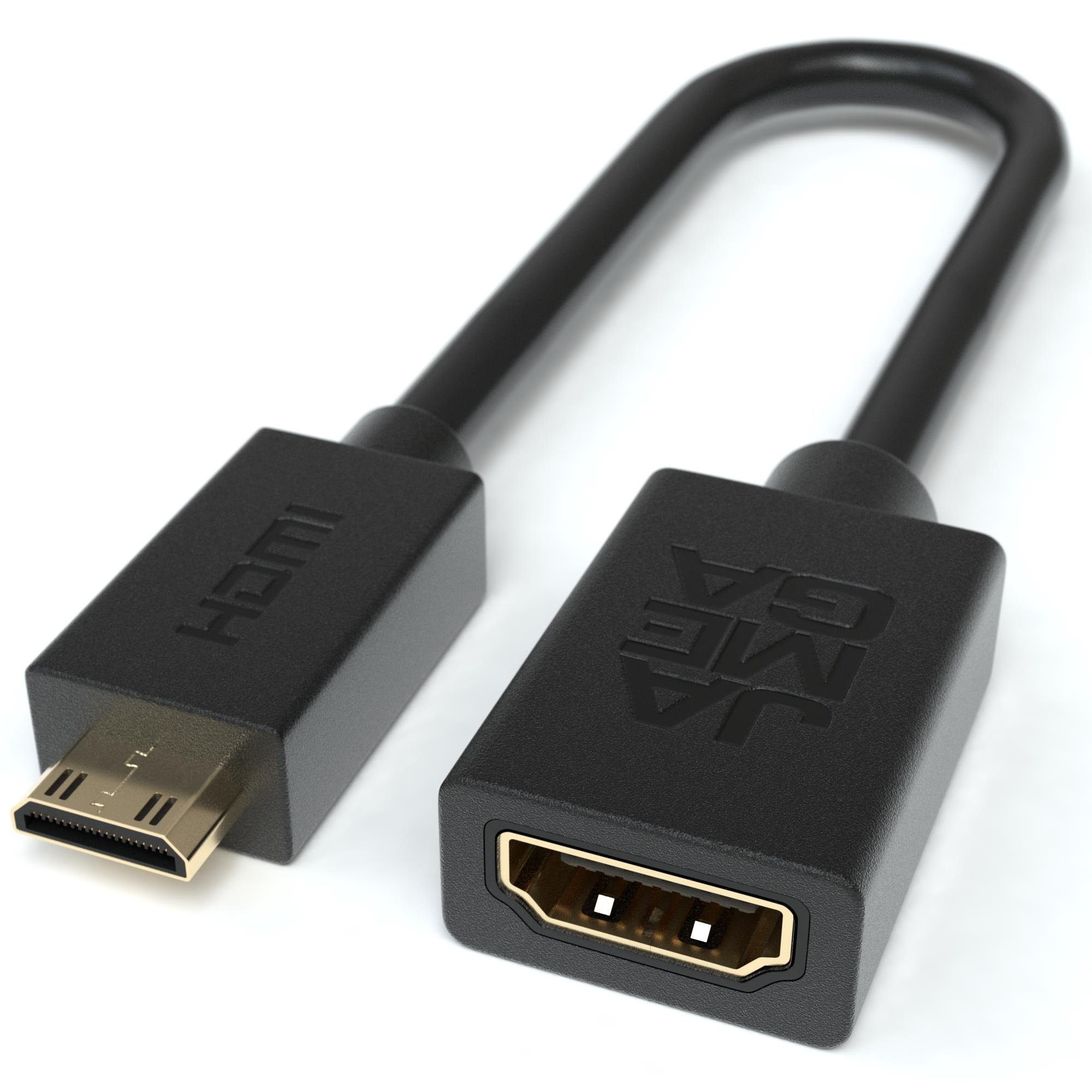 JAMEGA Mini HDMI Adapter Kabel, HDMI Buchse zu Mini HDMI Stecker 4K UHD HDMI-Adapter