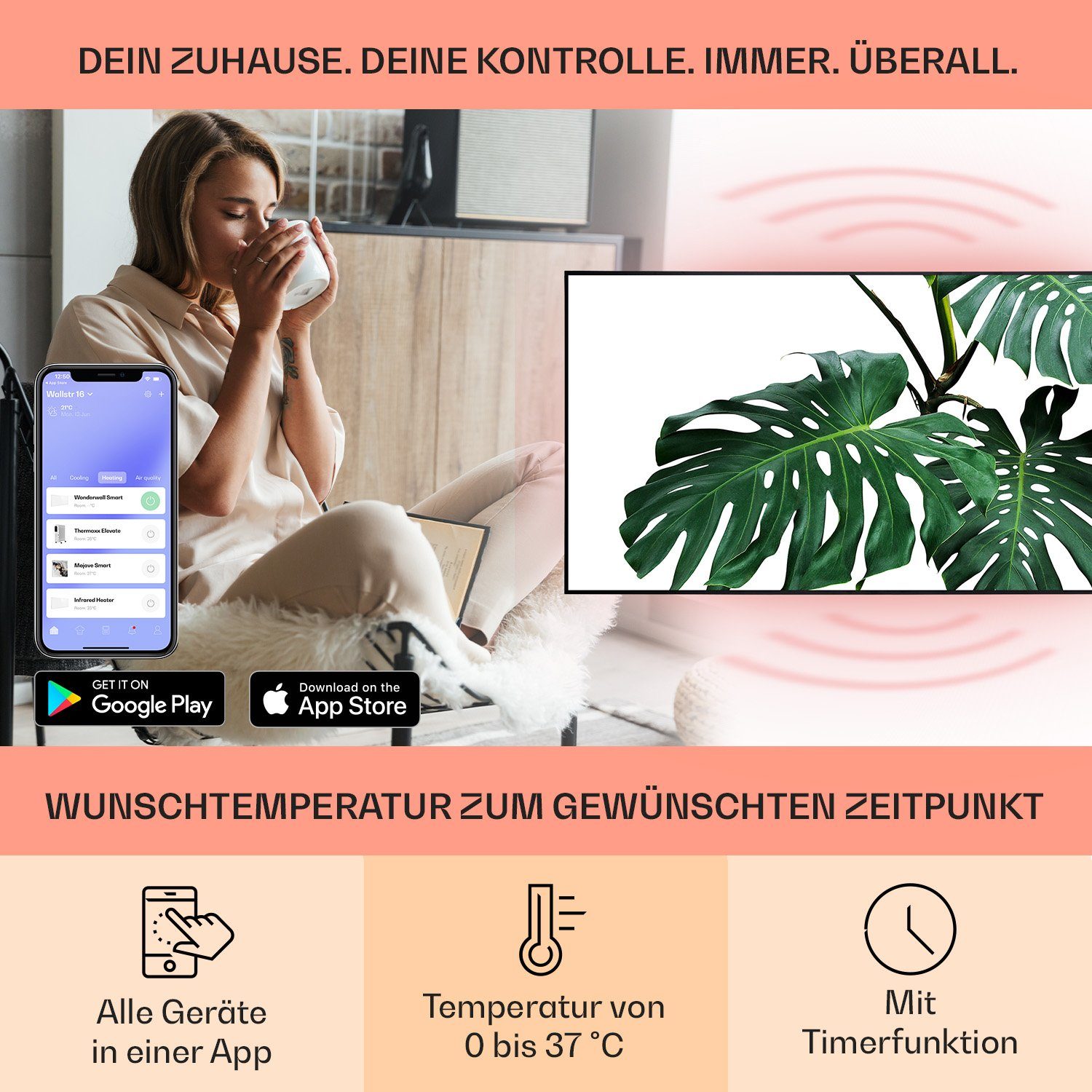 Klarstein Heizkörper Wonderwall Air Art Smart günstig online kaufen