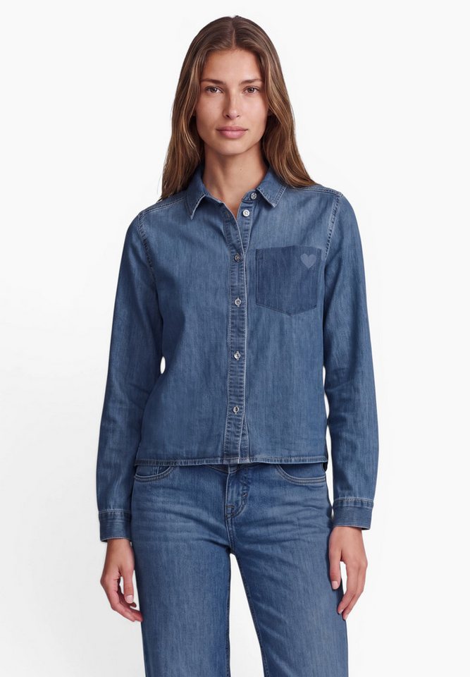 STREET ONE STUDIO Jeansbluse mit Brusttasche