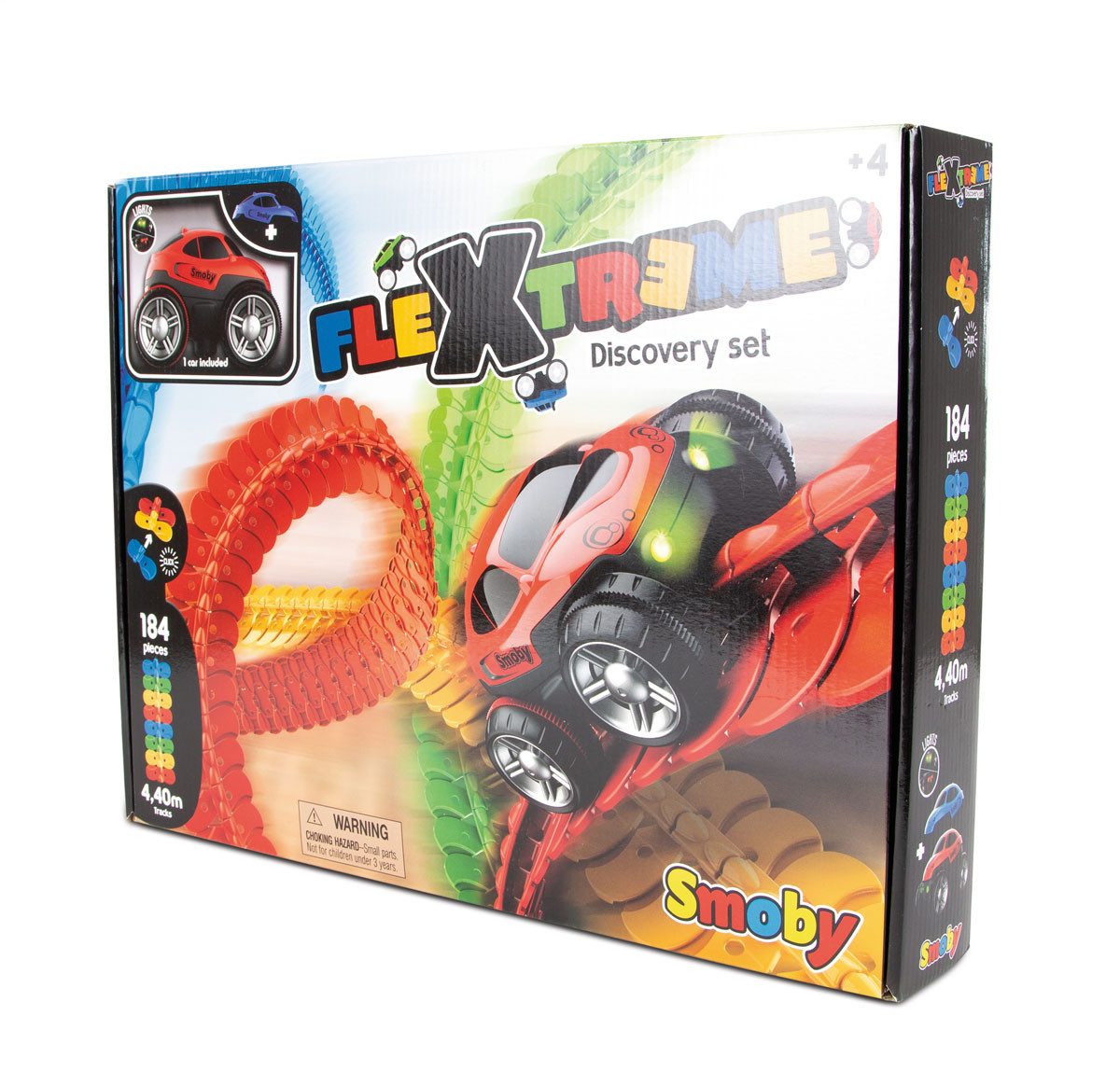 Smoby Autorennbahn Flextreme, (Starter-Set, 189-tlg)