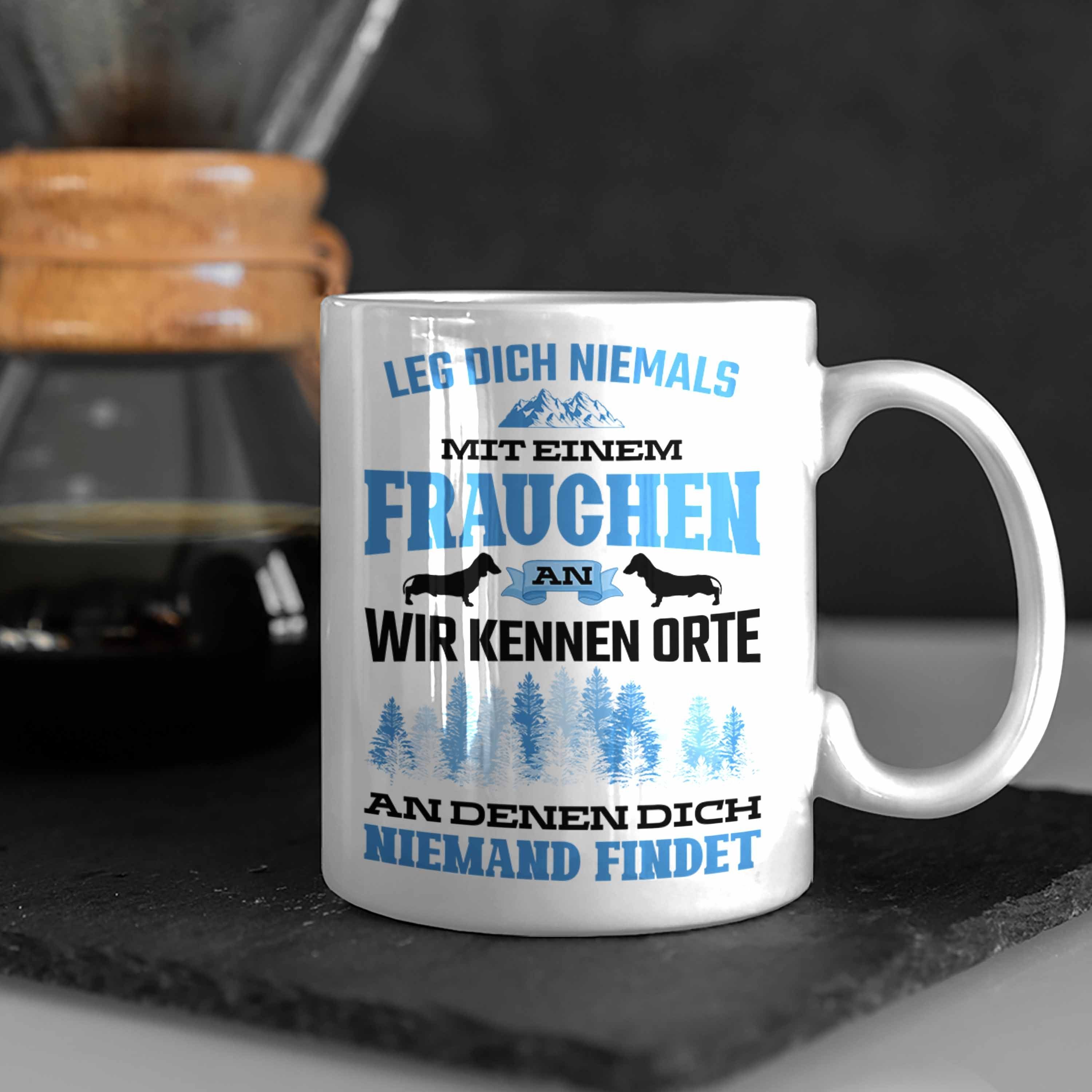 Hundebesitzerin Geschenk - Spruch Trendation Trendation Hund Frauchen Weiss Tasse Tasse Geschenke Lustig