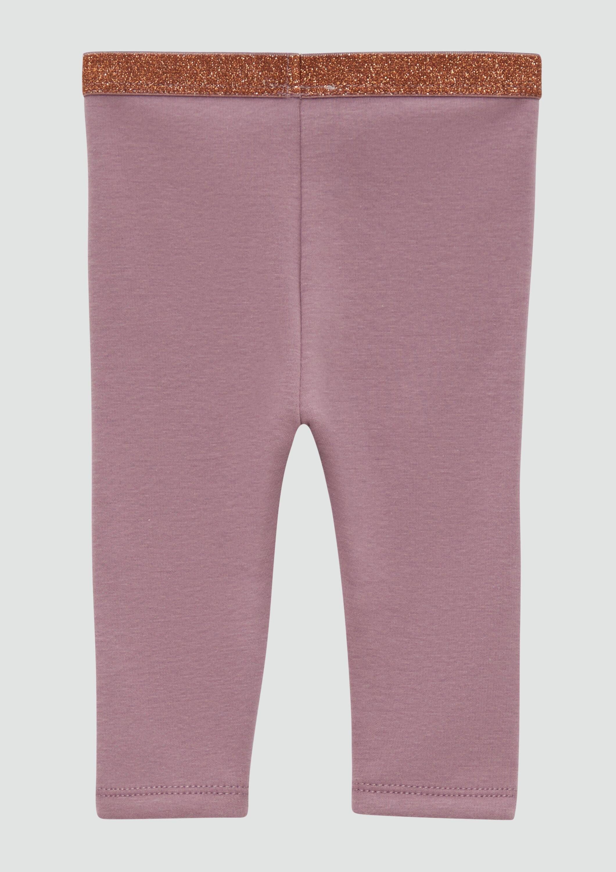 s.Oliver Leggings Leggings Thermofleece-Leggins mit Glitzer-Elastikbund