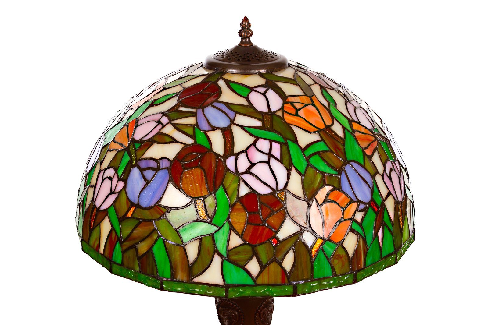 BIRENDY Stehlampe Lampe im Tiffany-Stil 16 Zoll Libelle Tiere Rose Tischlam günstig online kaufen