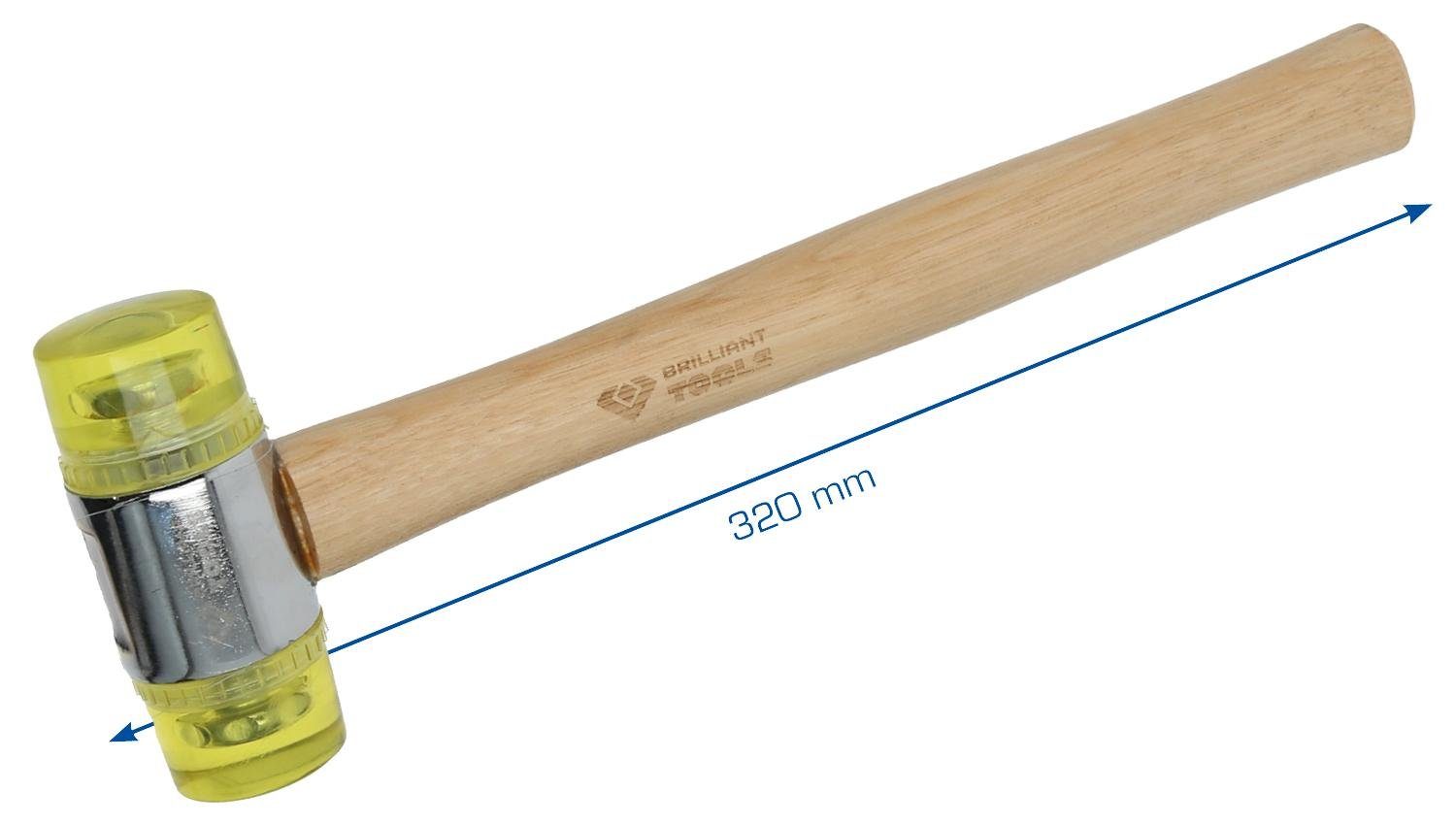 Ø Kunststoff-Schonhammer Brilliant Hammer mm 40 Tools