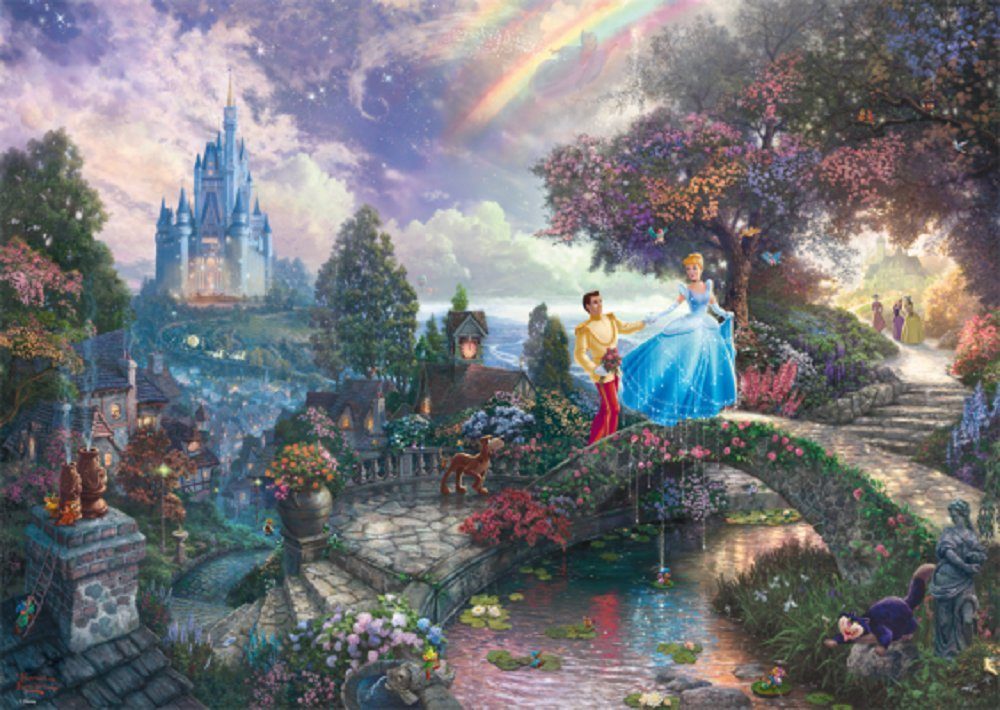 Disney Cinderella Thomas Kinkade Puzzleteile Puzzle, 1000 Spiele Teile Puzzle Schmidt