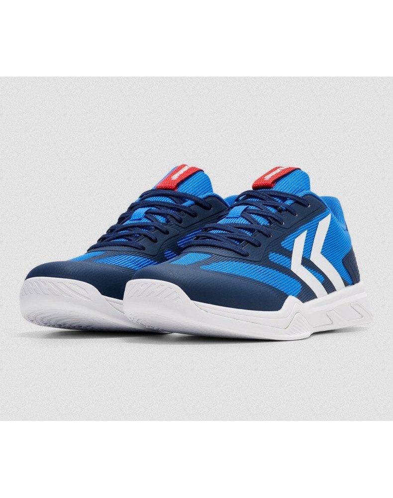hummel Hallen-Indoorschuhe URUZ III blau/weiss Herren Badmintonschuh