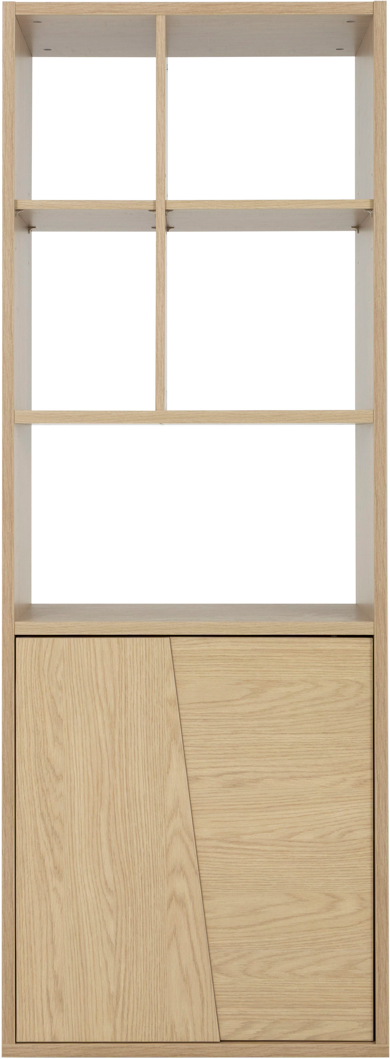 Gami Bücherregal Bücherregal Solena mit 1 Tür, Bücherregal mit 1 Tür