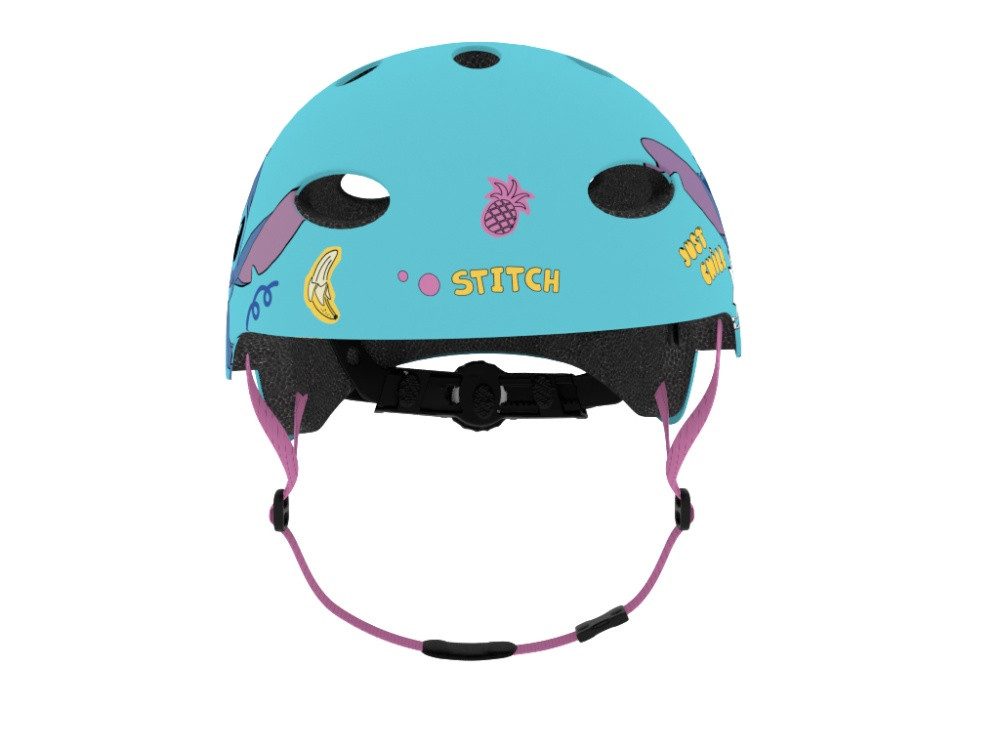 Seven Polska Kinderfahrradhelm Disney "STITCH", Roller Blades, Skater, M: 52-56cm, ab ca. 6 Jahre