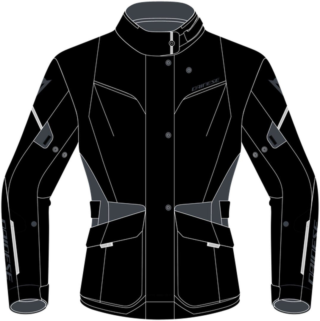 Dainese Motorradjacke Tempest 3 D-Dry Damen Motorrad Textiljacke herausnehmbares Innenfutter,wasserdicht