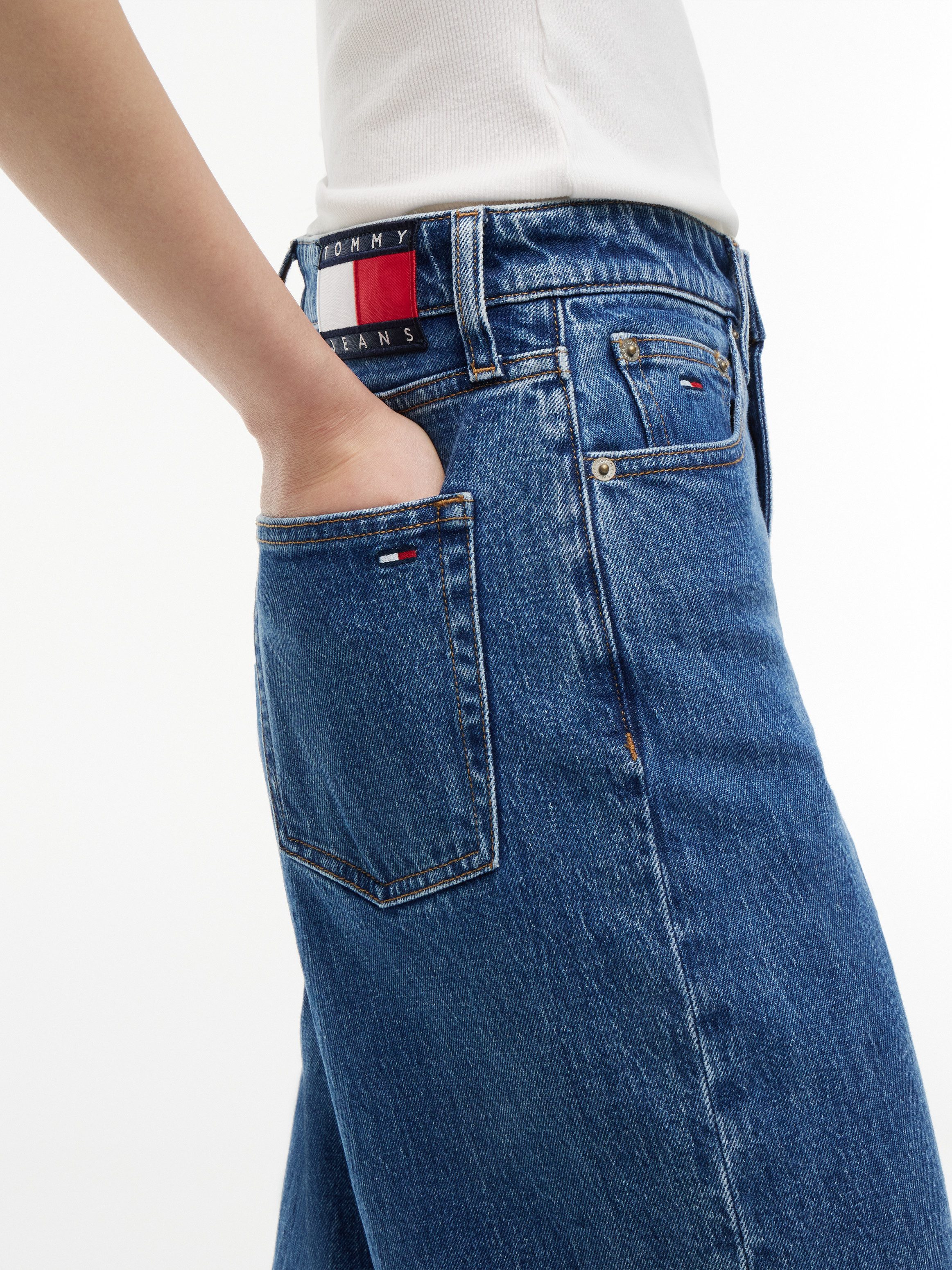 Tommy Jeans High-waist-Jeans CLAIRE HR WIDE BJ4133 Baumwollmischung, lässig geschnitten