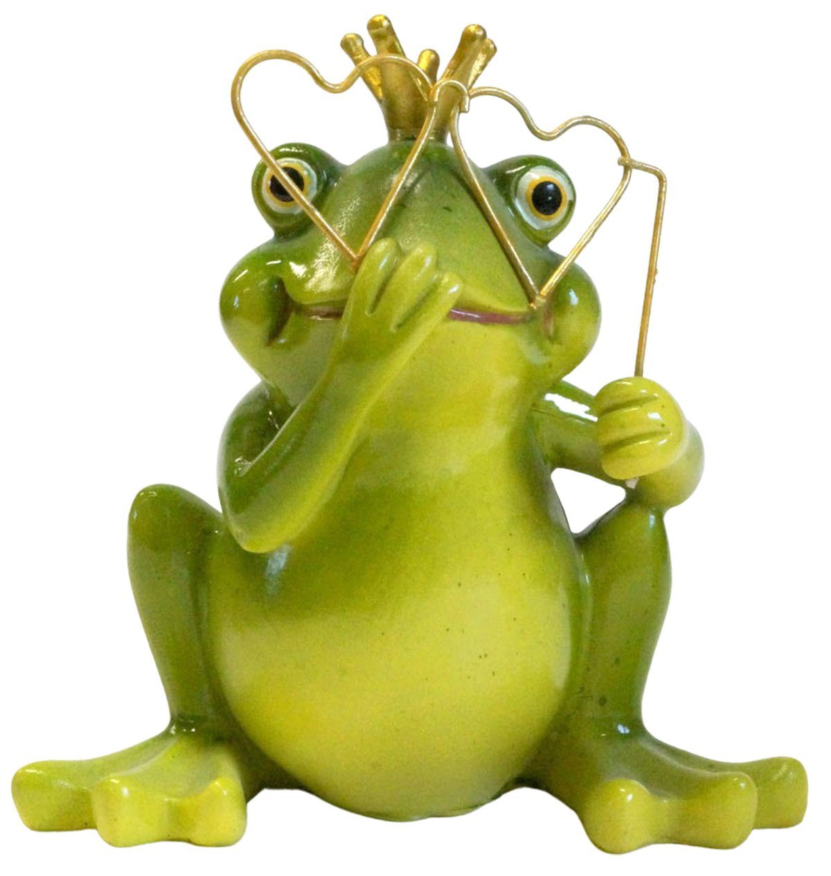 Frosch Brille Gartenursel Dekofigur 2er oder Kussmund Set mit