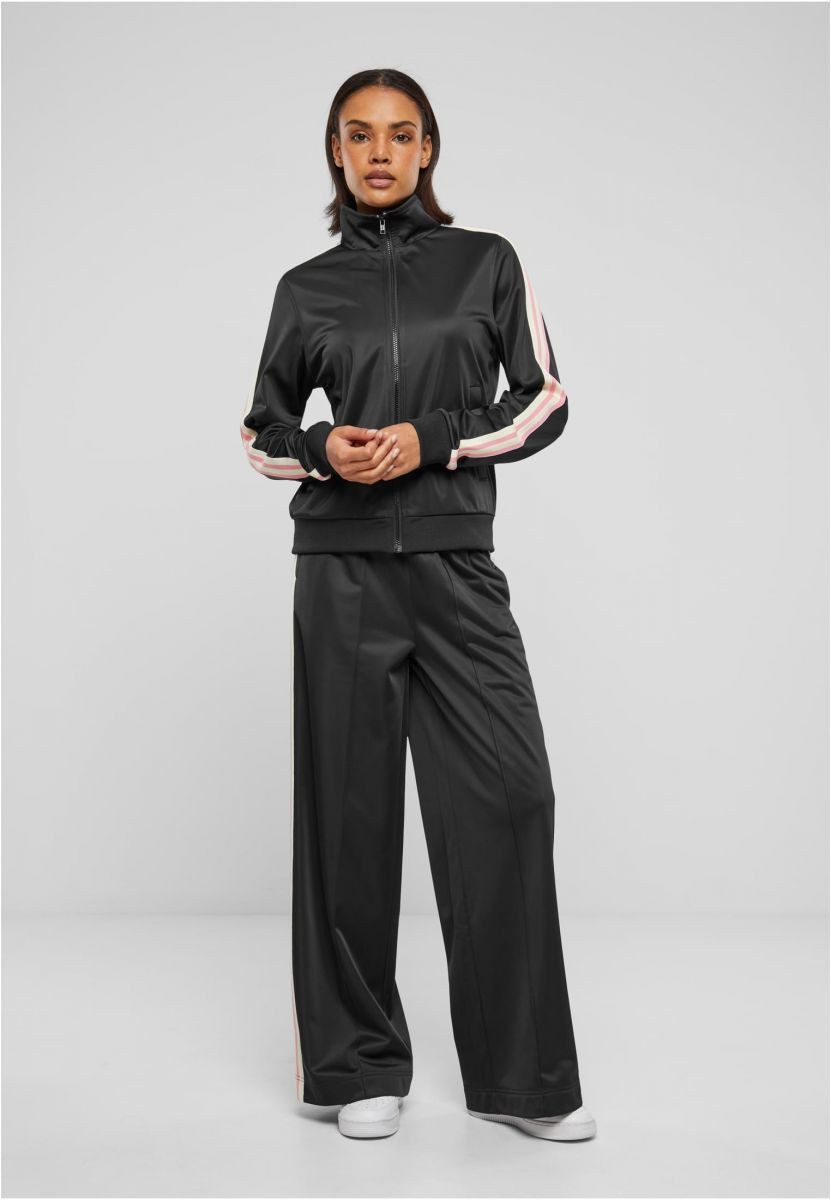 URBAN CLASSICS Funktionshose Ladies Pin Tuck Track Pants Damen Hosen