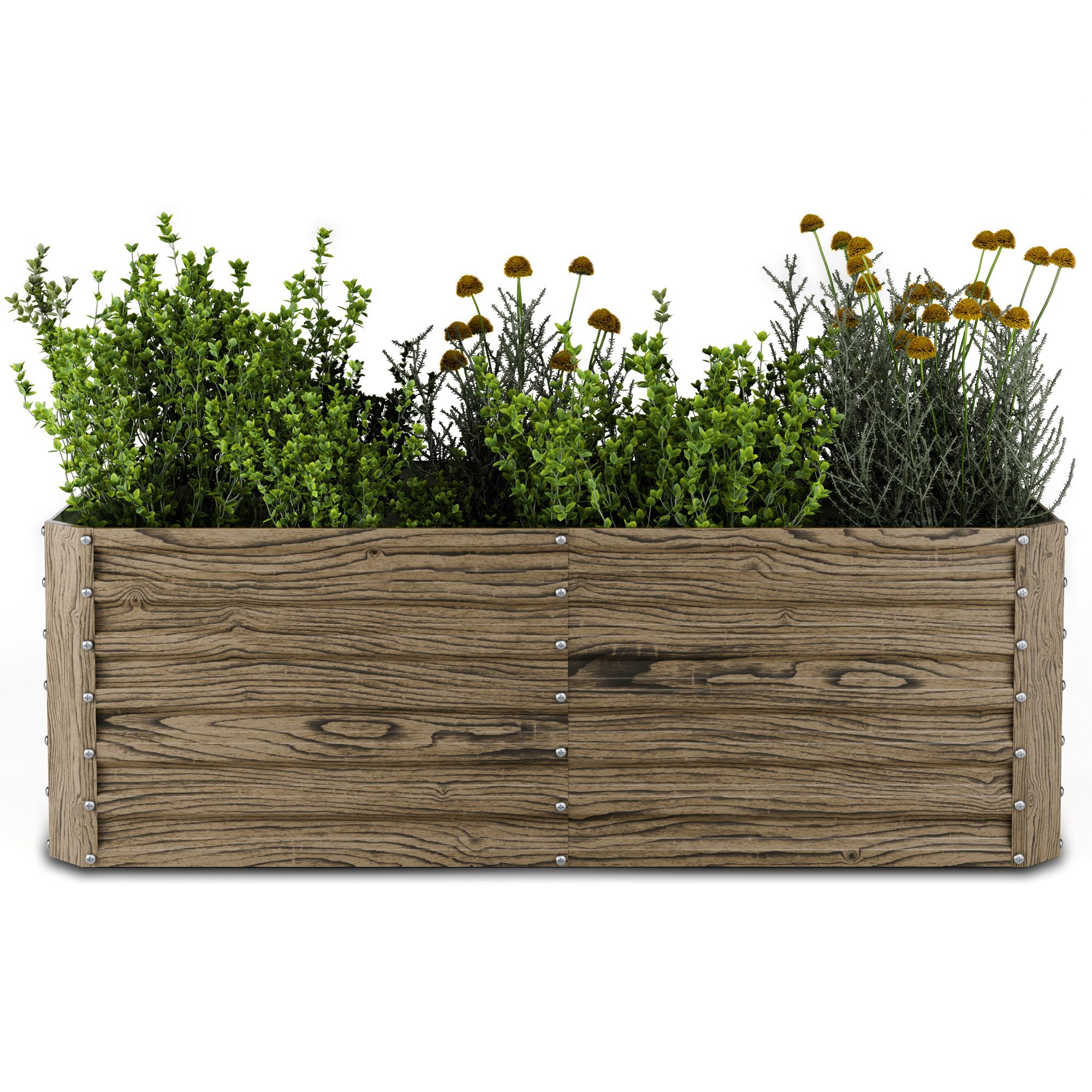 blumfeldt Hochbeet High Grow (Set, Set), Pflanzkübel Outdoor Balkon außen groß Stahl Garten