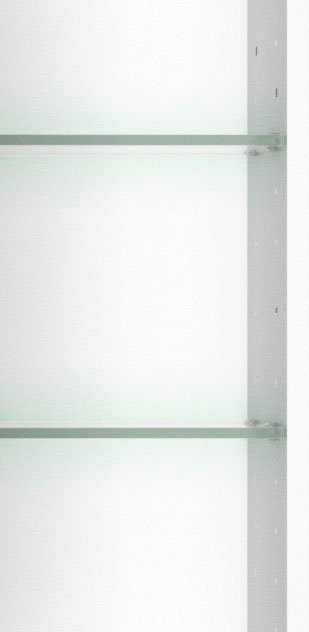 welltime Spiegelschrank Trento, verschiedene Ausführungen und Farben Breite 60 cm, mit 3D-Effekt, Spiegeltüren, Inklusive LED-Beleuchtung
