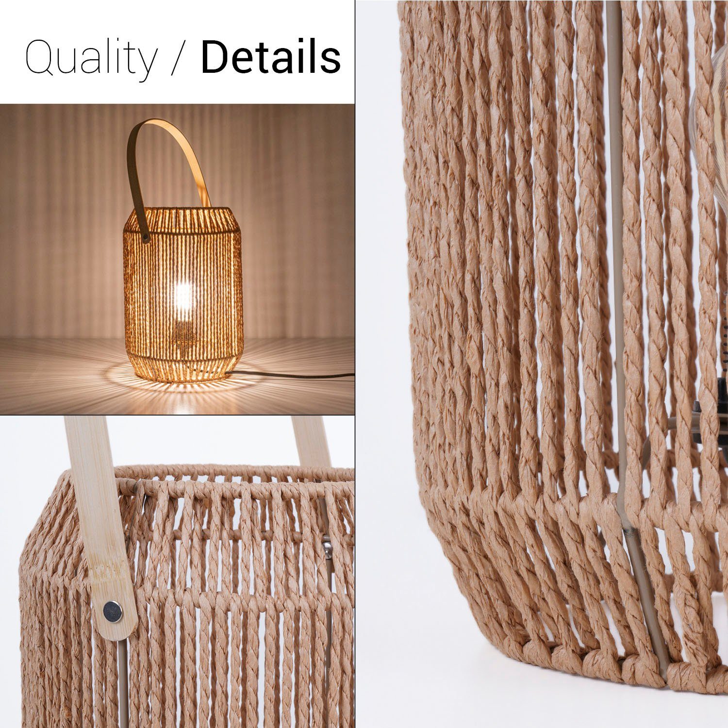 Paco Home Tischleuchte NANDO, ohne Leuchtmittel, Tischlampe Schreibtischlam günstig online kaufen