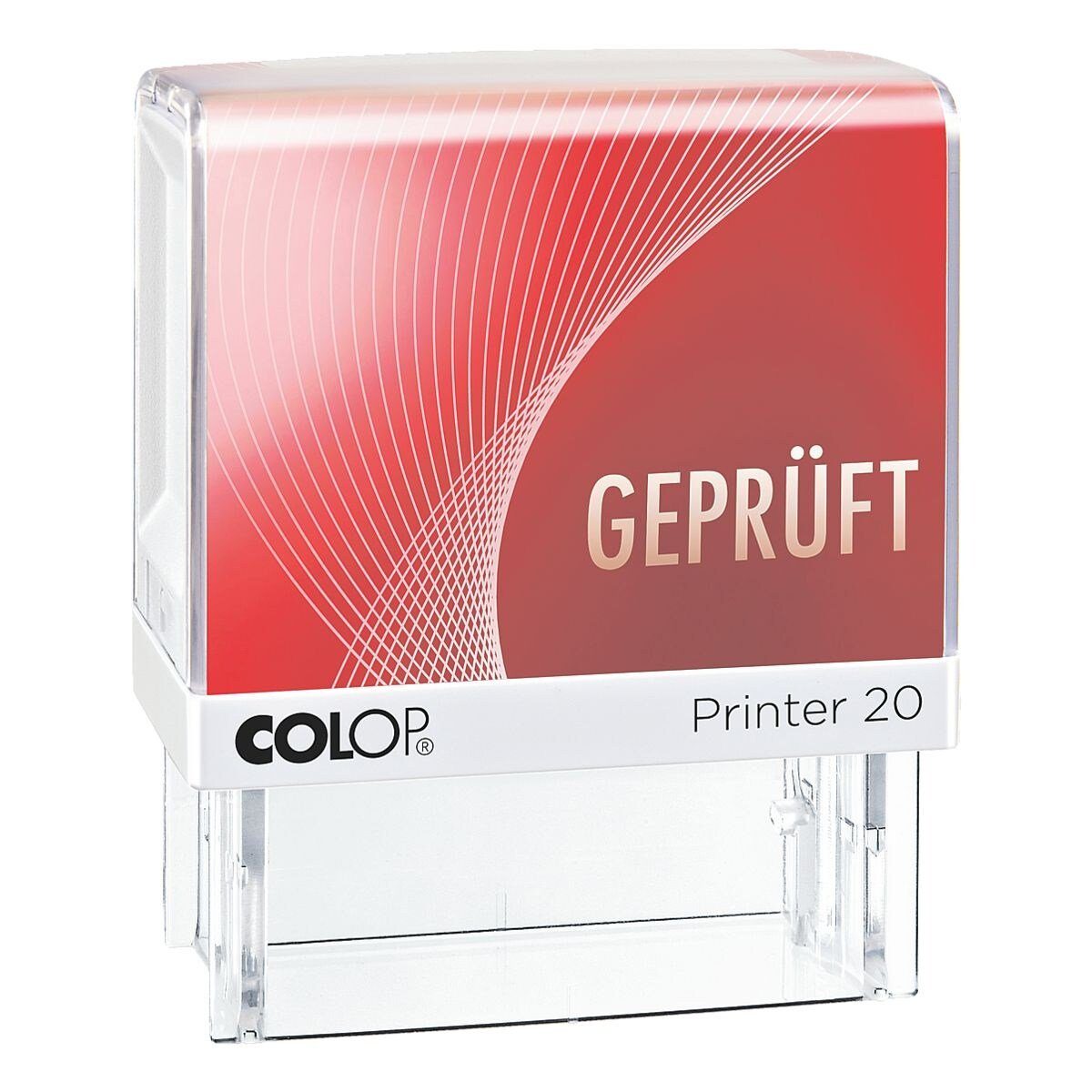 COLOP Марки Printer 20/L Geprüft, Textstempel mit fertigem Lagertext, selbstfärbend