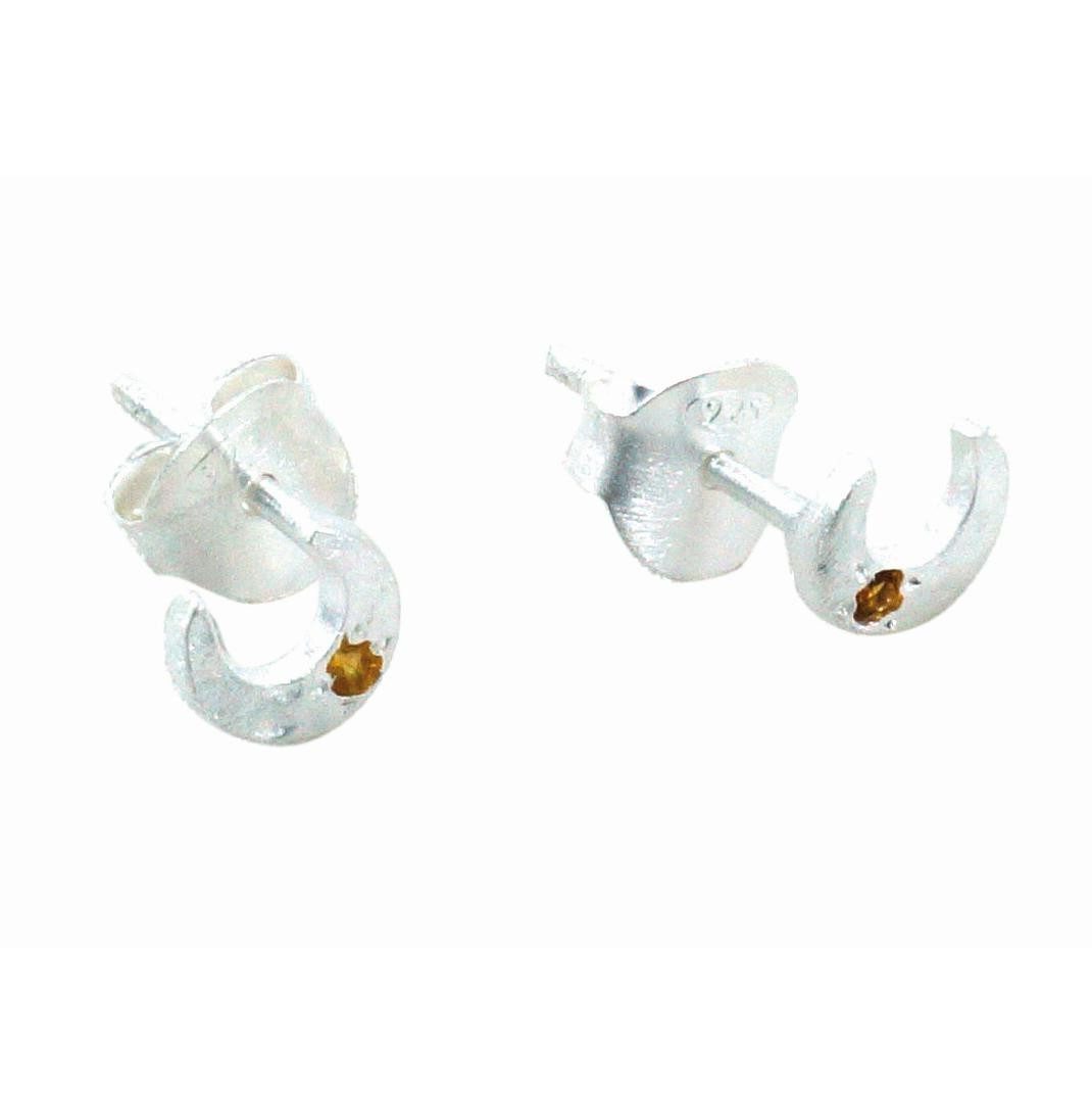 El Puente Paar Ohrstecker Ohrstecker "Halbmond", Handmade, Handmade