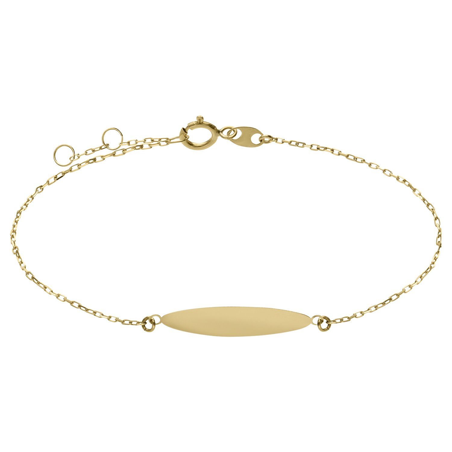 LUCARDI Armband mit Gravur Armband - 585 Gold - Gold - Damen