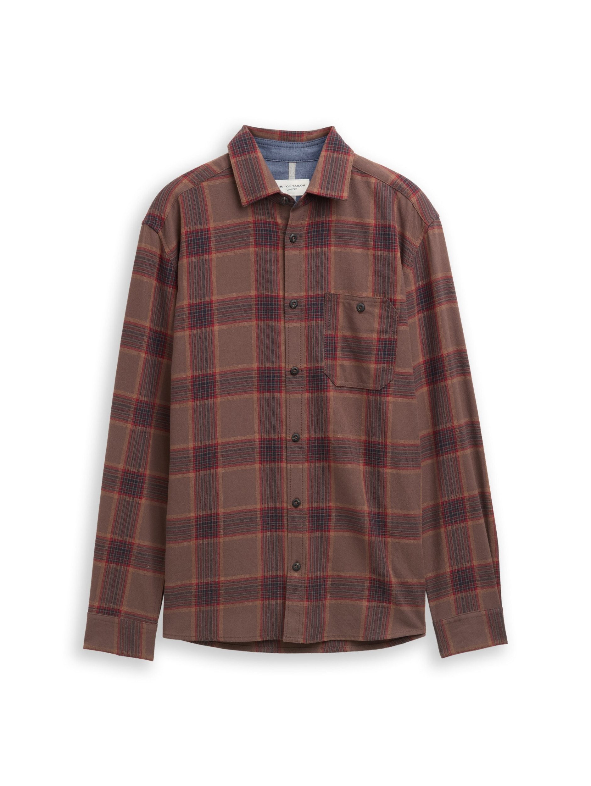 TOM TAILOR Langarmshirt comfort checked shirt