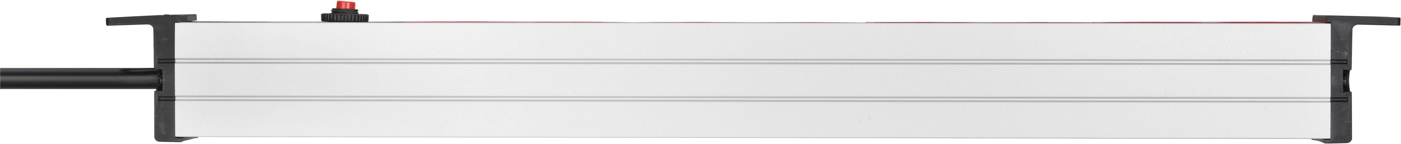 Brennenstuhl Alu-Line 19" Steckdosenleiste 10A für m), und Kaltgeräte-Stecker mit Schaltschränke, 2 8-fach (Kabellänge Sicherungsautomat