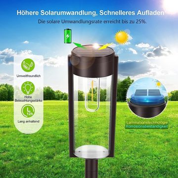 DOPWii Gartenleuchte Solarlampen für Außen Garten,800mAh, IP65 Wasserdicht