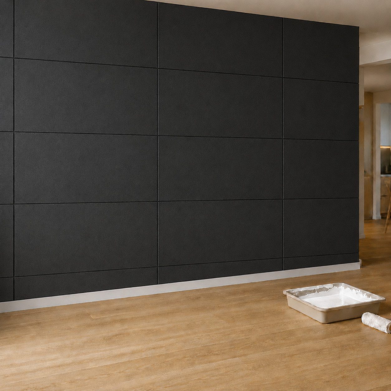 IKHEMalarka 3D Wandpaneel Betonoptik Marmor Ziegel aus Polystyrol Styropor XPS, BxL: 50,00x100,00 cm, 0,50 qm, (1 Stück, 0,5m) Deckenpaneelen - 3mm dick - 100x5 – Bild 3 von 5