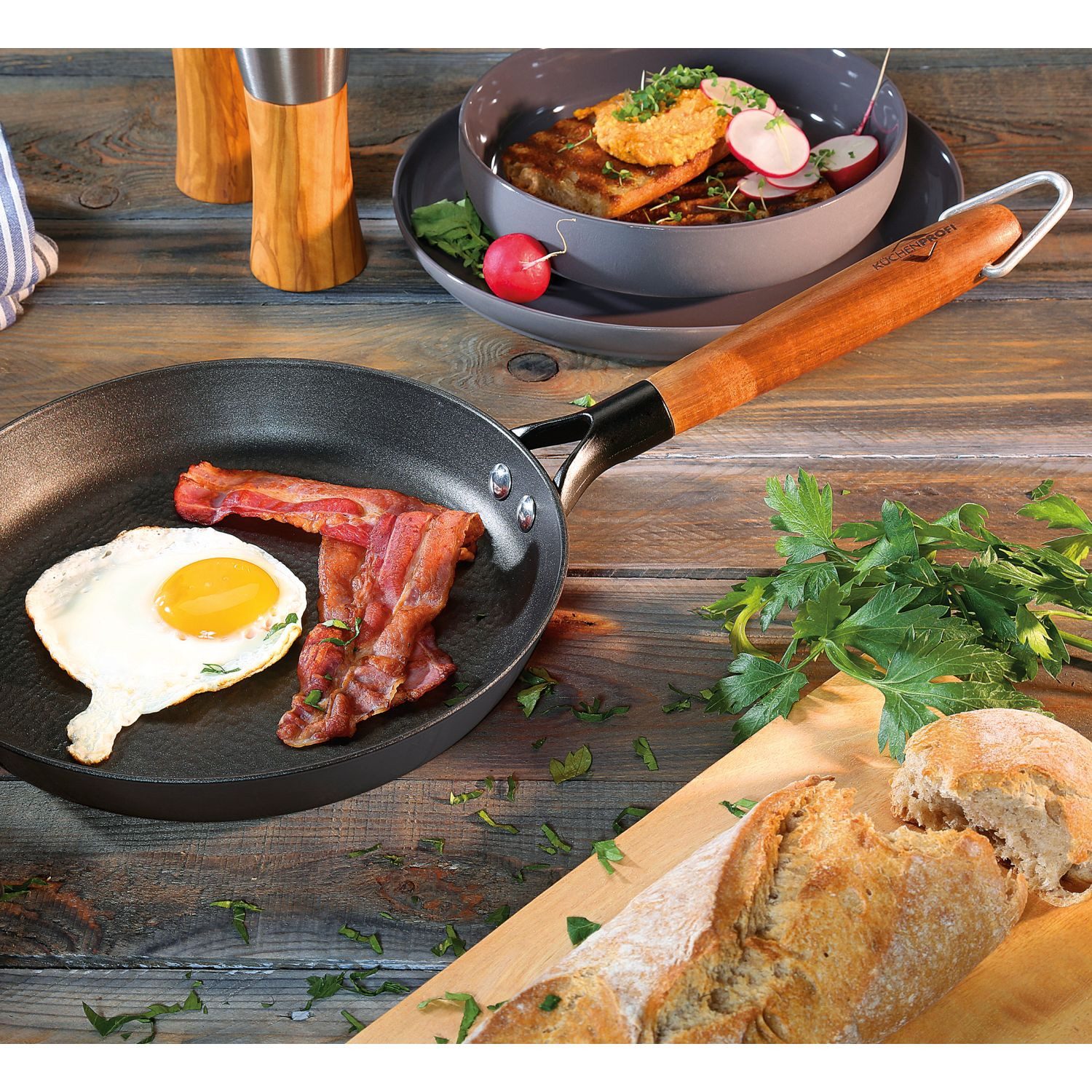 Küchenprofi Schmorpfanne Küchenprofi Bratpfanne COUNTRY, 28 cm schwarz