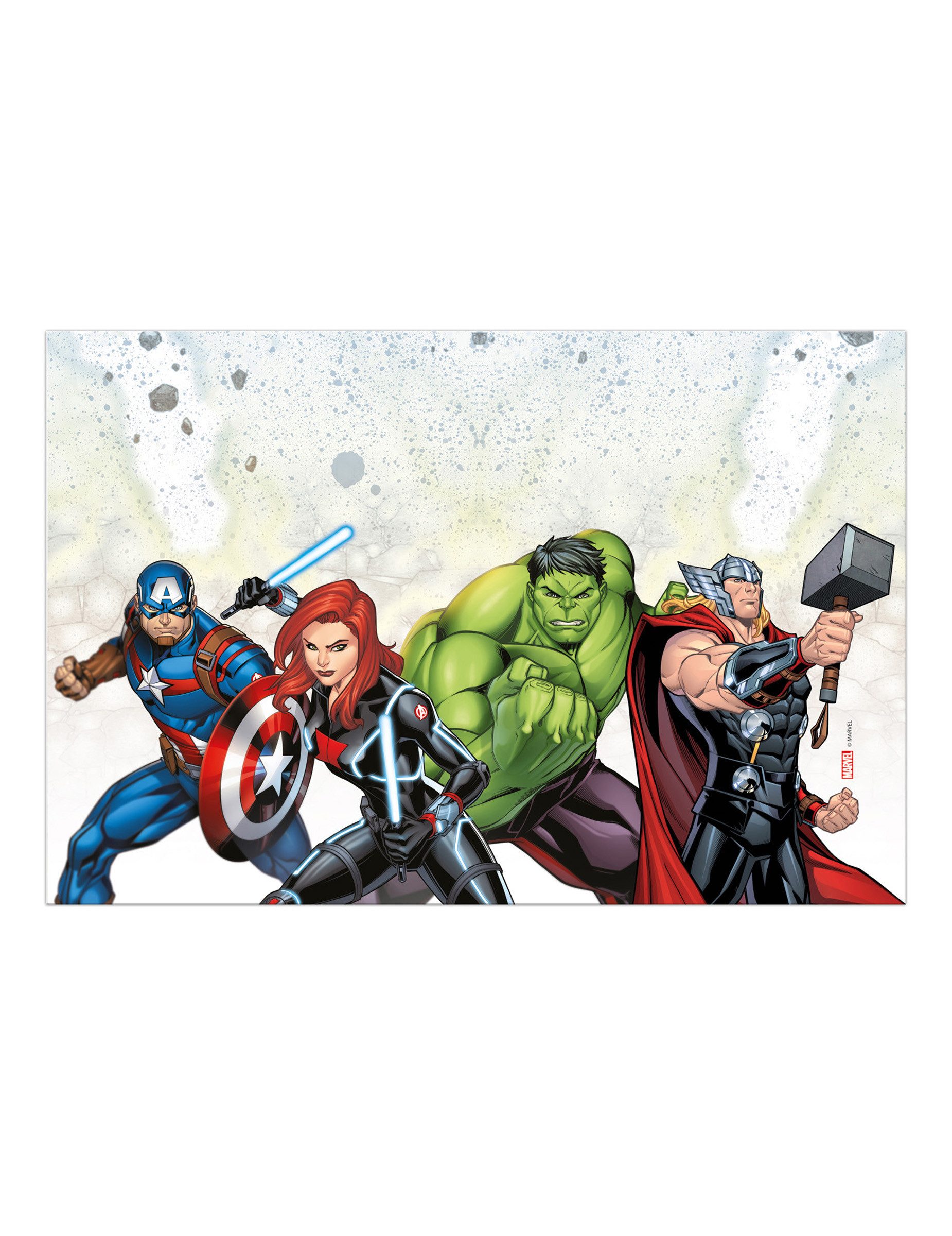 Procos Kostüm Plastiktischdecke Avengers Mighty 120 x 180 cm