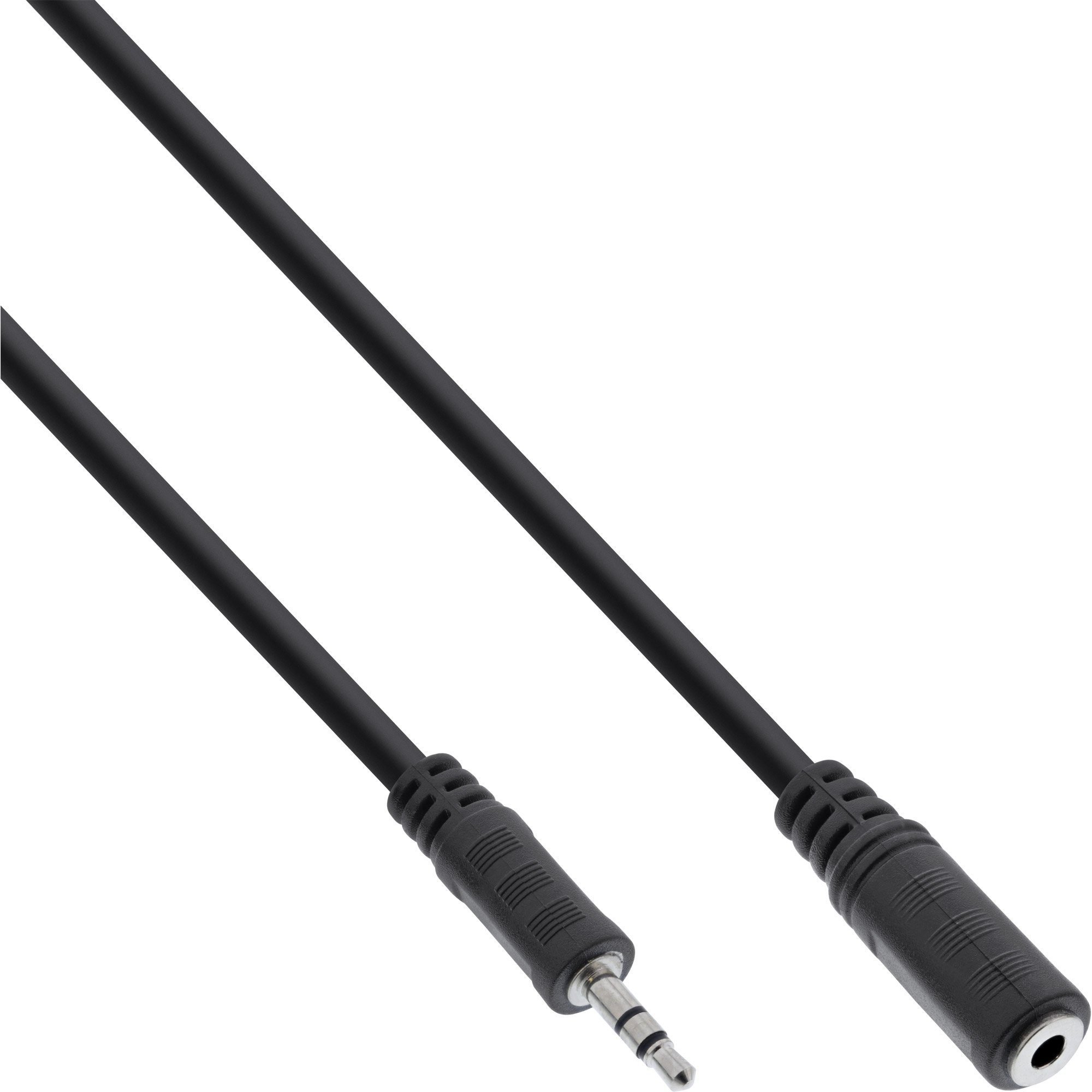 Inline InLine® Klinke Verlängerung, 3,5mm Klinke Stecker / Buchse, Stereo, 3m Audio-Kabel