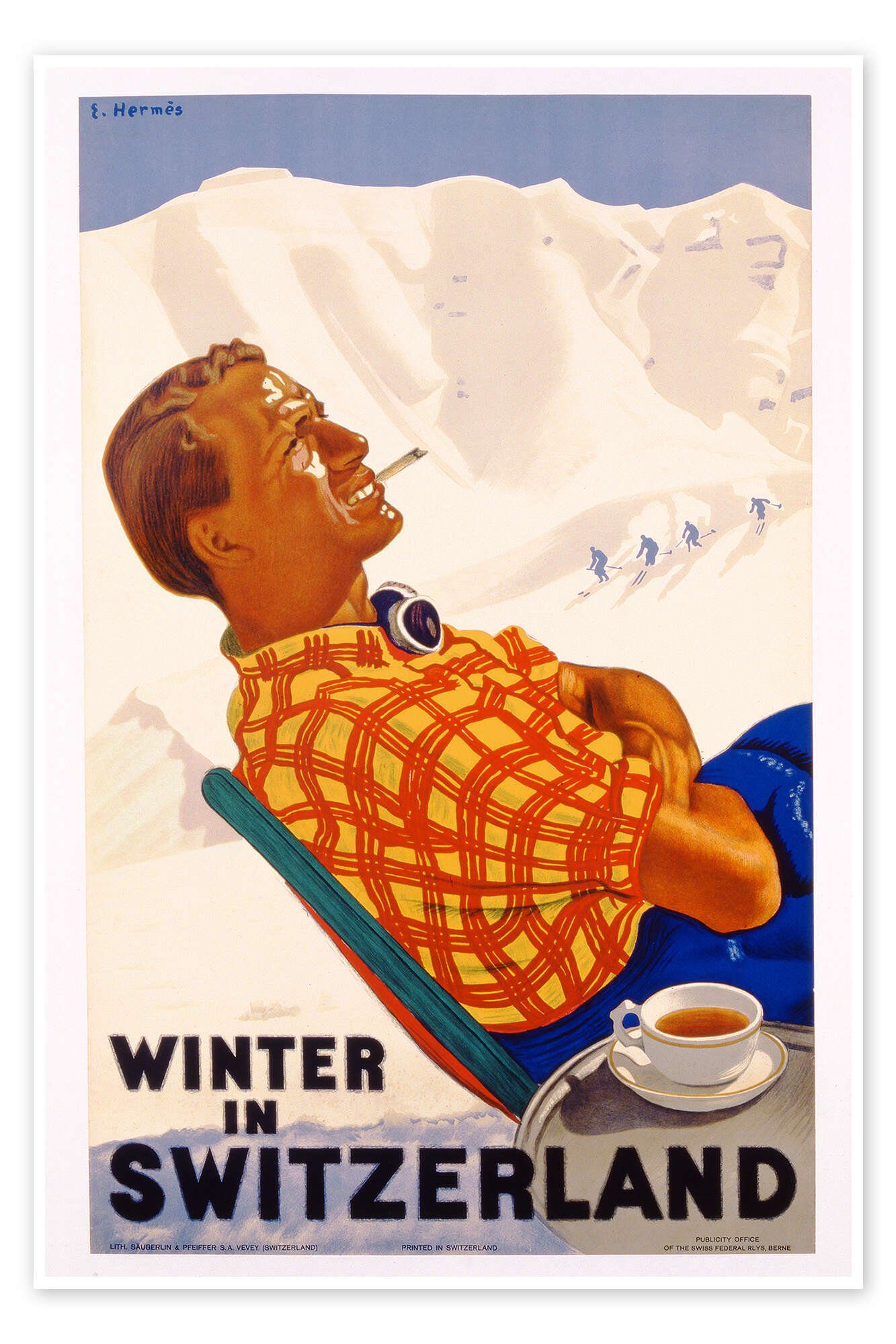Poster Vintage Ski Collection