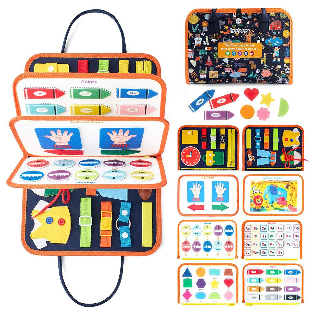 CLTYQ Lernspielzeug Montessori Aktivitätsboard für Kleinkinder günstig online kaufen