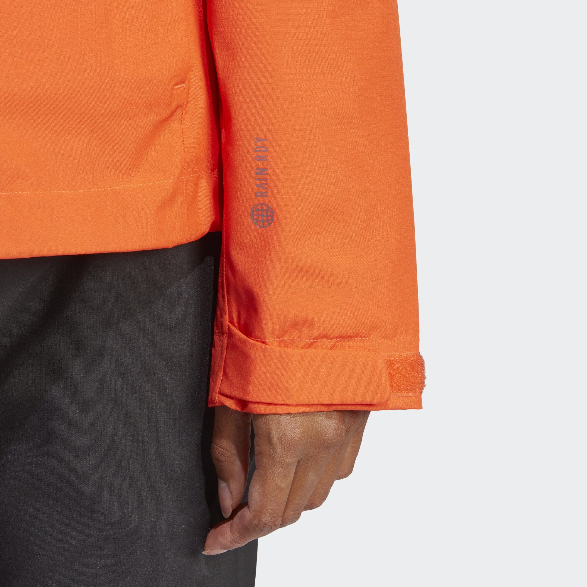 adidas TERREX Orange Outdoorjacke Impact MULTI RAIN.RDY TERREX 2-LAYER REGENJACKE Semi