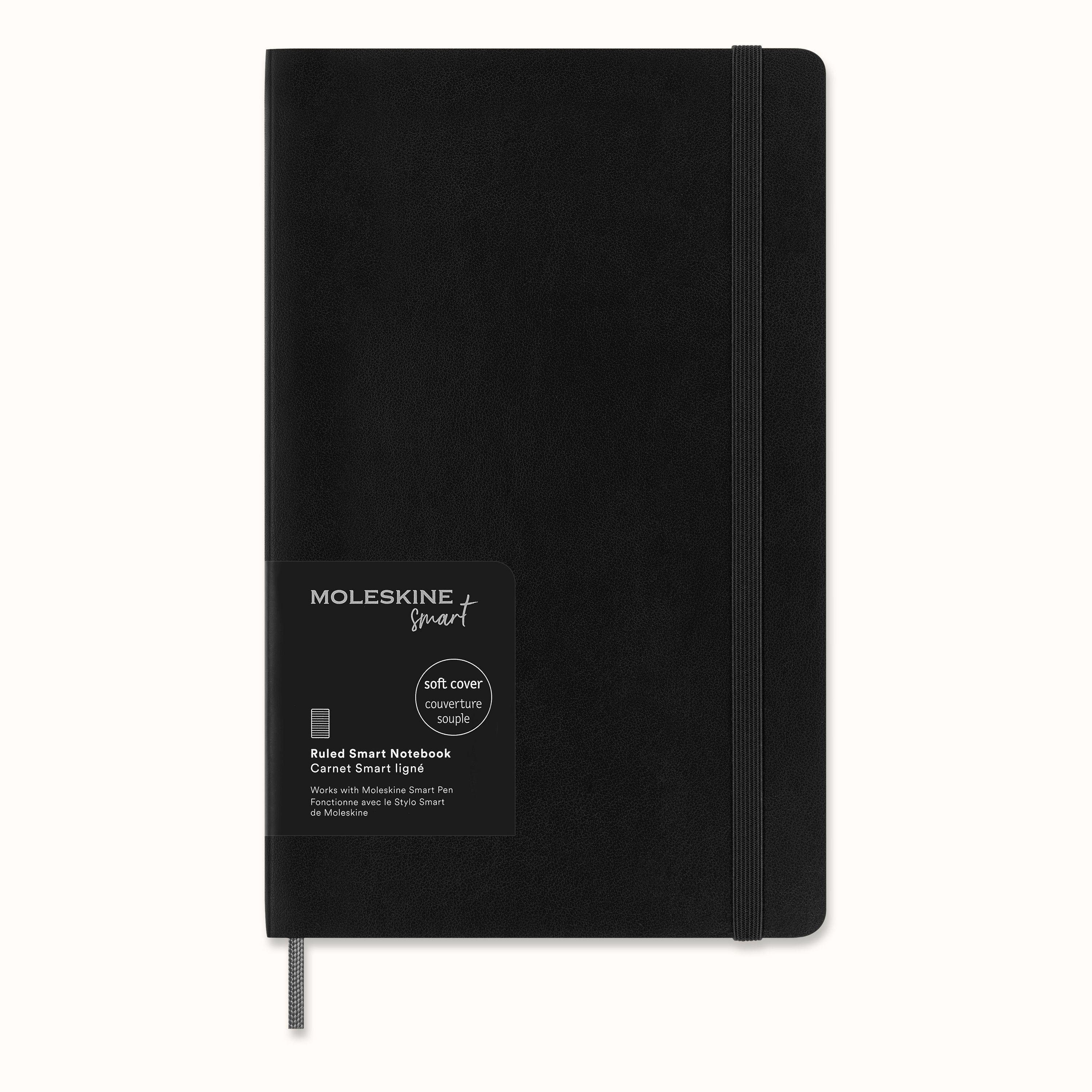 MOLESKINE Notizbuch Moleskine Smart Notizbücher, Large/A5, Schwarz