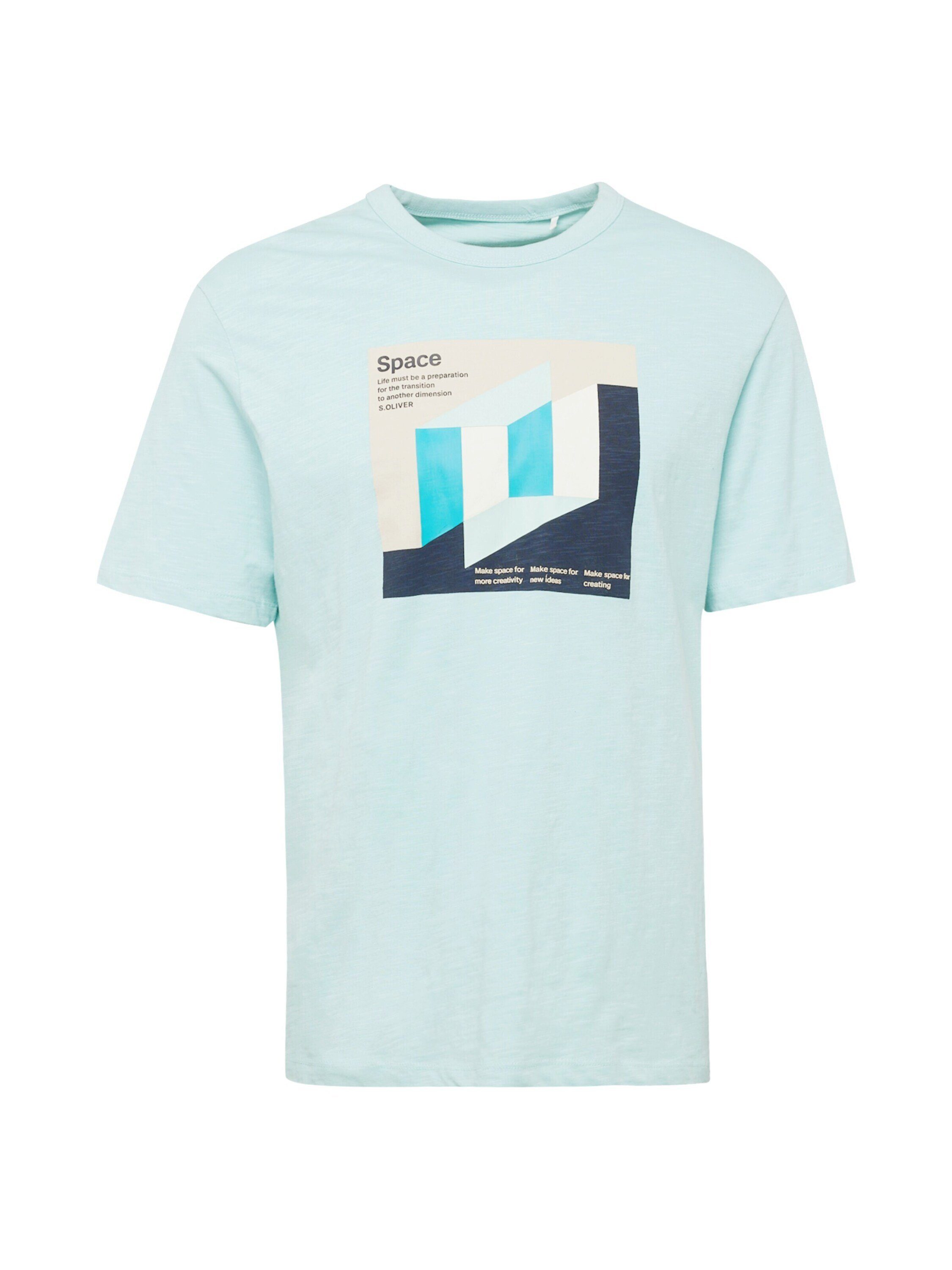 T-Shirt (1-tlg) s.Oliver Blau