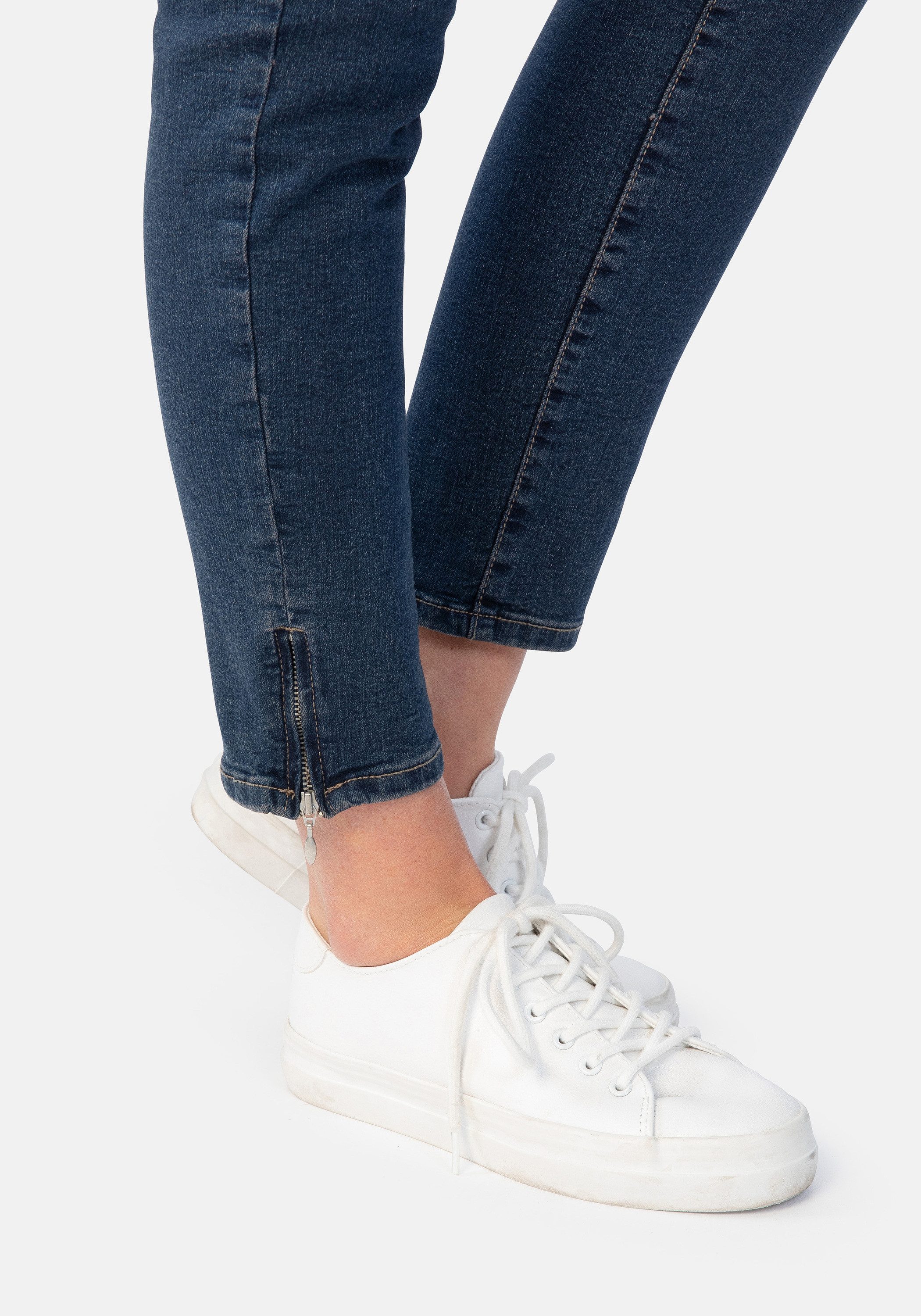 STOOKER WOMEN 5-Pocket-Jeans Florenz Denim Slim Fit Jeans Slim Fit Casual Clean Wash Denim Jeans für Damen