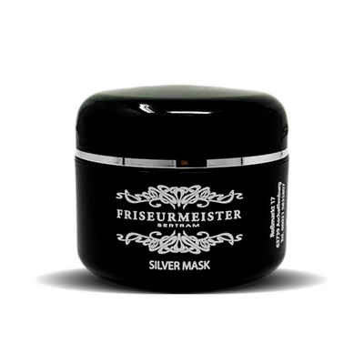 Friseurmeister Haarmaske Silver Mask mit Keratin 50ml - Silbermaske Haarpflege Creme Ausgleichen der Haarfarbe