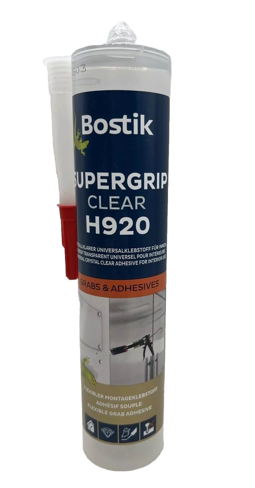 BOSTIK Montagekleber Montagekleber SuperGrip Clear H920 Universal Kristallklar 300g, (1-tlg)
