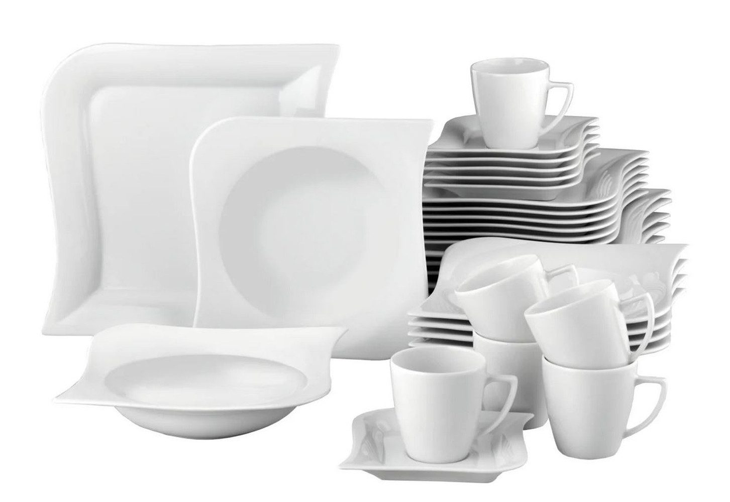 van Well Kombiservice Opera, 6 Personen, Porzellan, cm