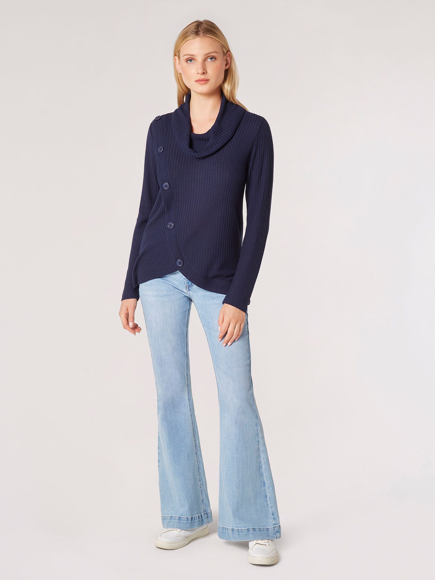 Apricot Wasserfallpullover