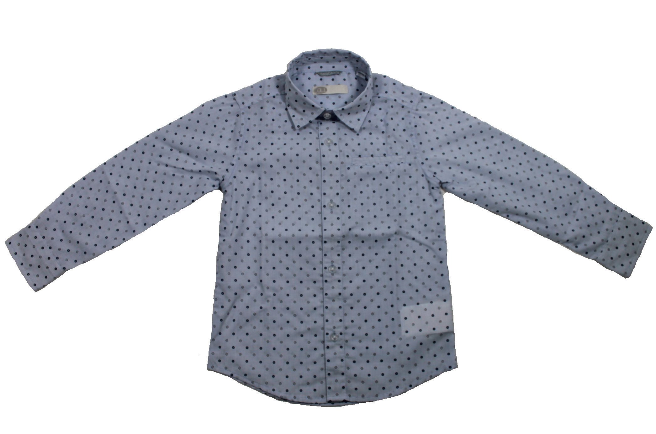 Sarabanda Langarmhemd Sarabanda Jungen Hemd Langarm hellblau gemustert (1-tlg., kein Set)